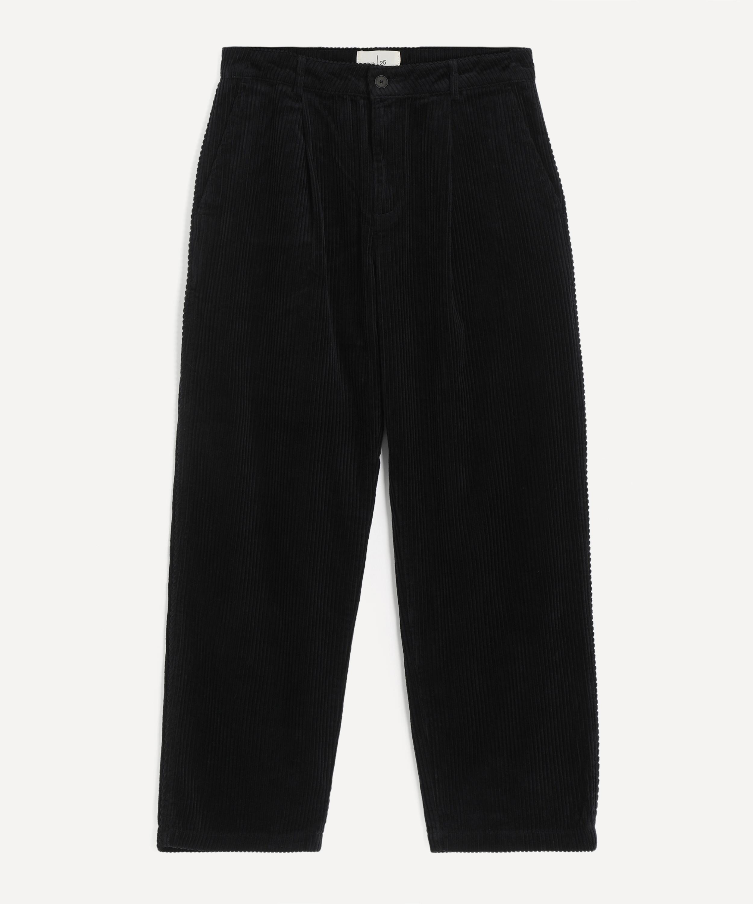 Folk Mens Wide Fit Chunky Cord Trousers In Blue