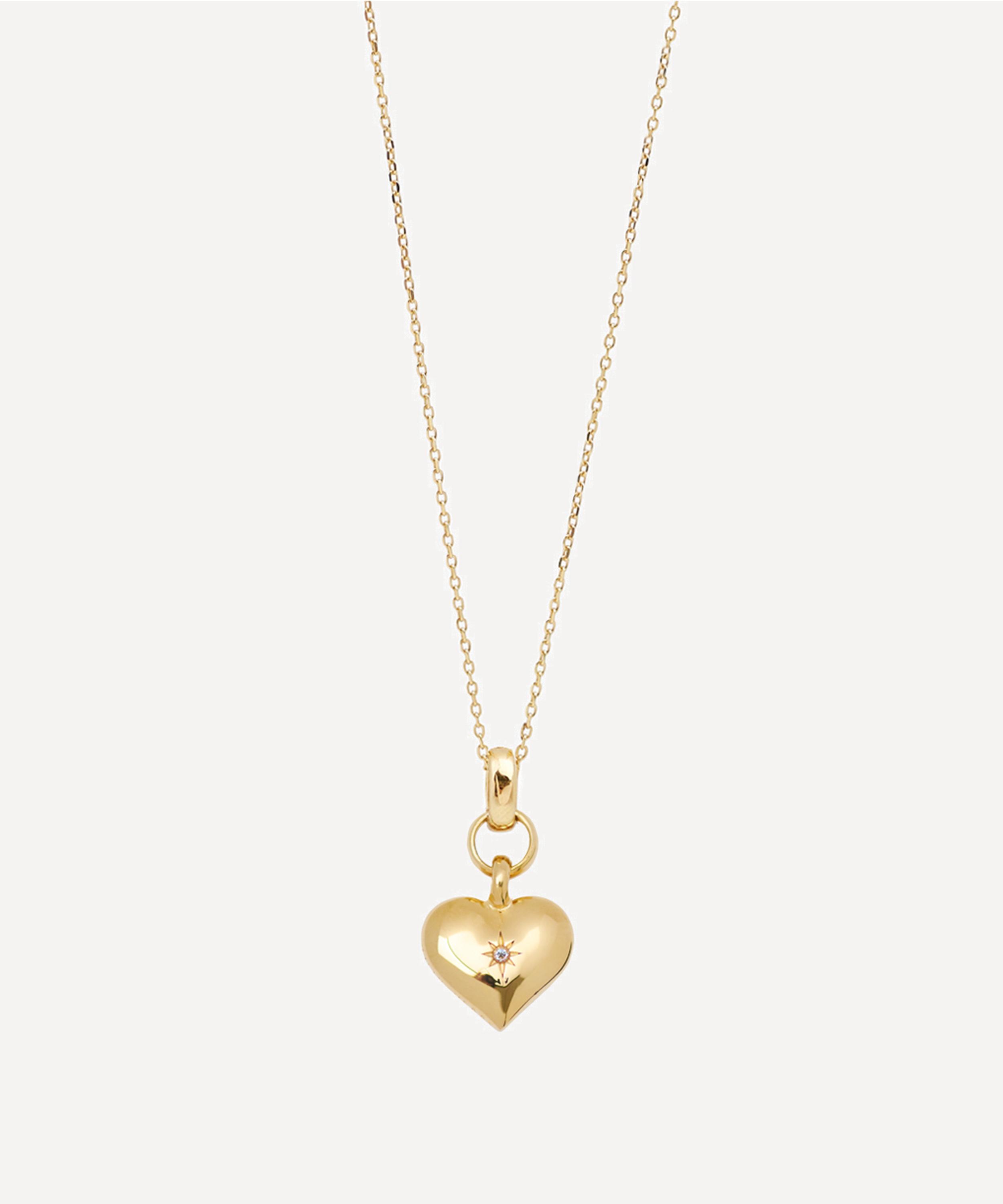 Tilly Sveaas 18ct Gold-plated Small Heart Pendant Necklace In Gold