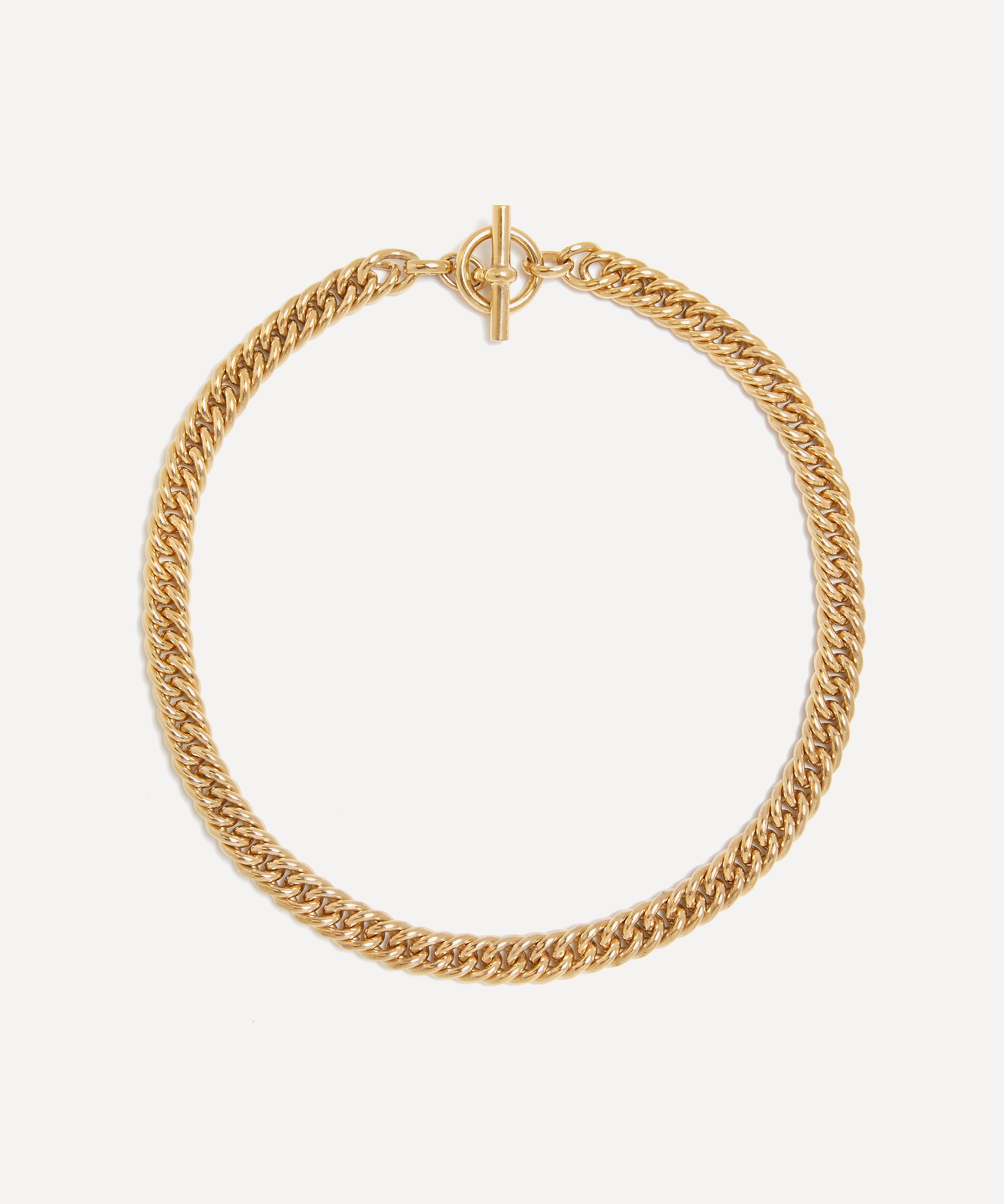 Tilly Sveaas 18ct Gold-plated Curb Chain Choker Necklace