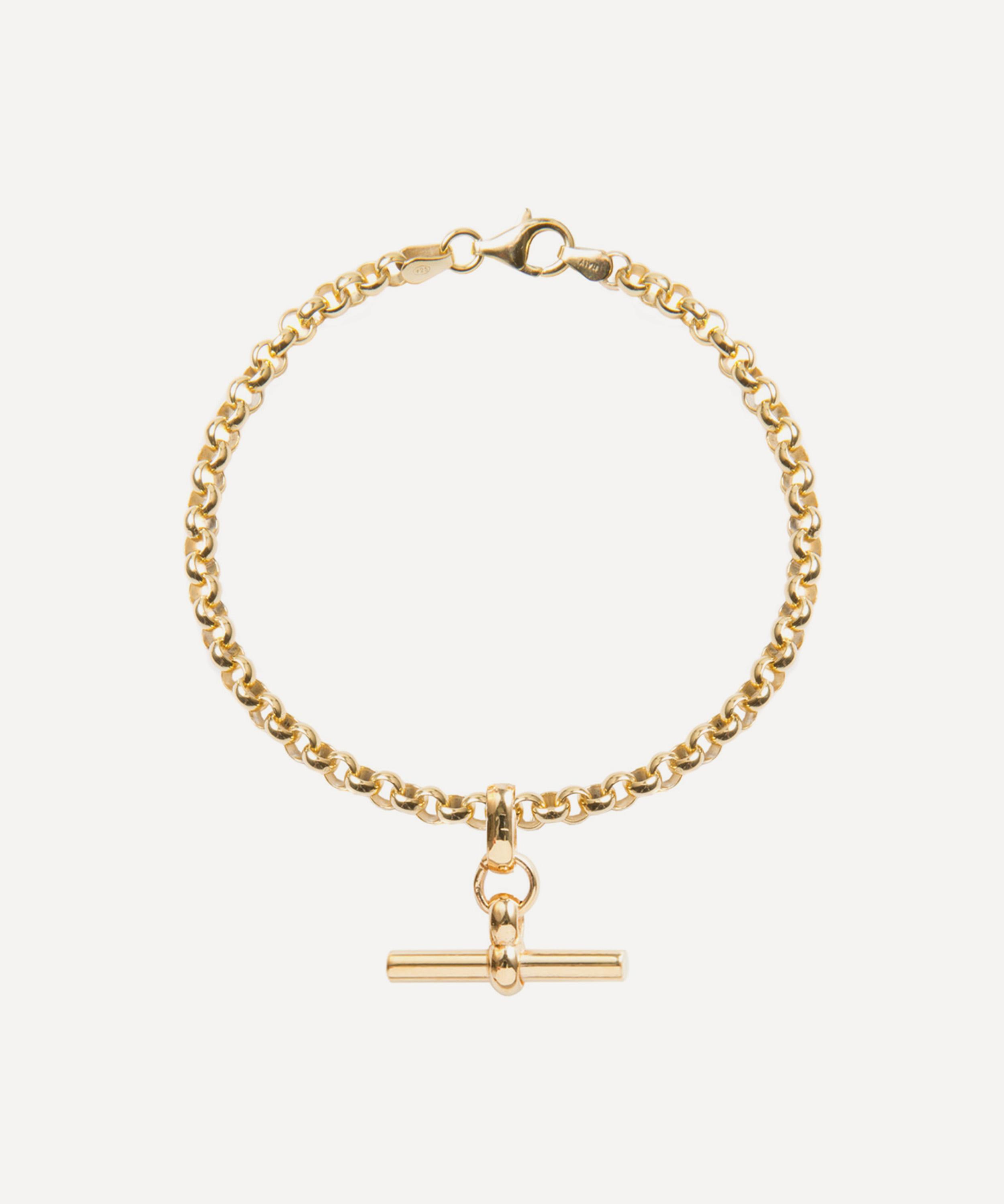 Tilly Sveaas 18ct Gold-Plated T-Bar Belcher Chain Bracelet