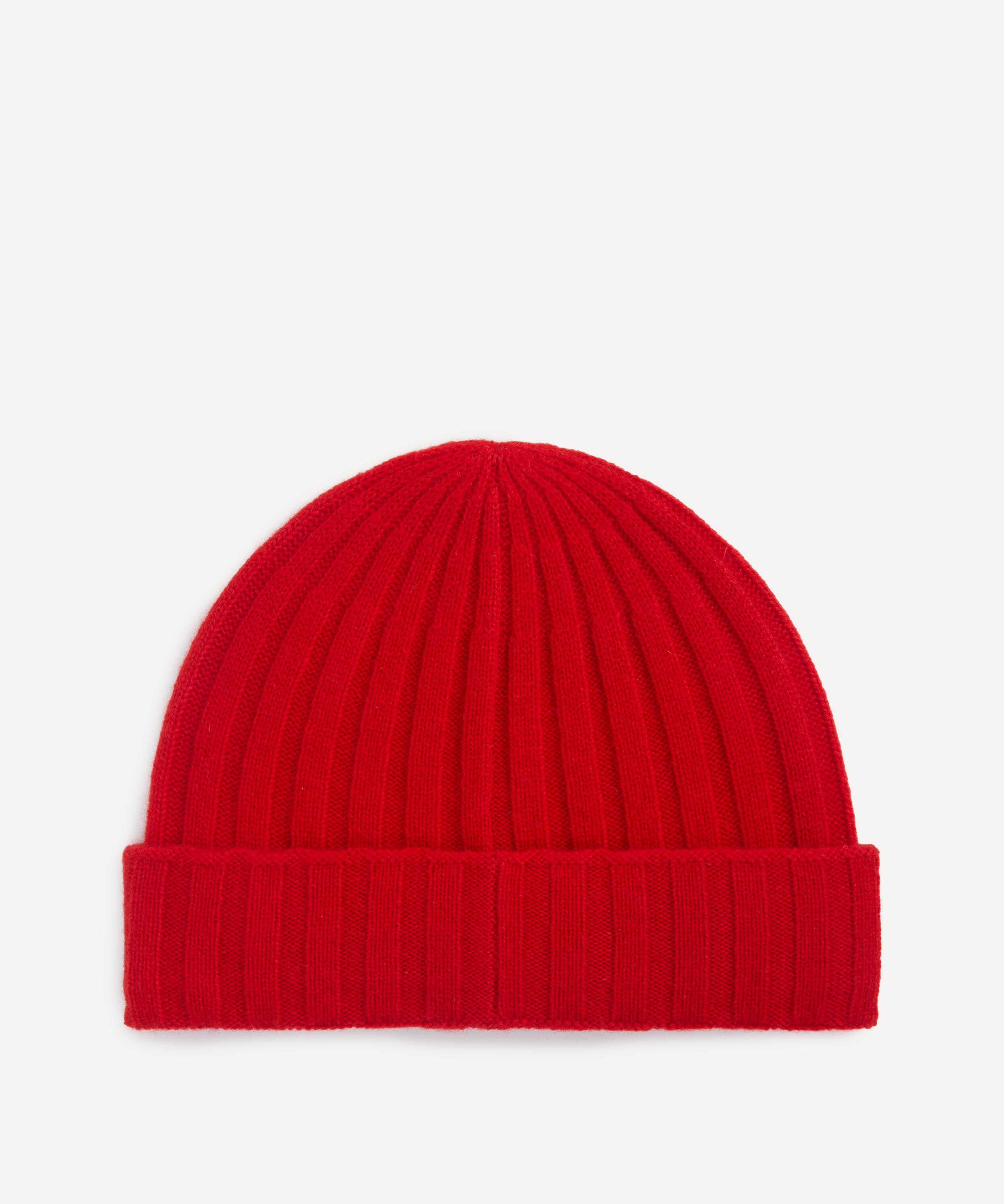 Totême Ribbed Cashmere Beanie In Red