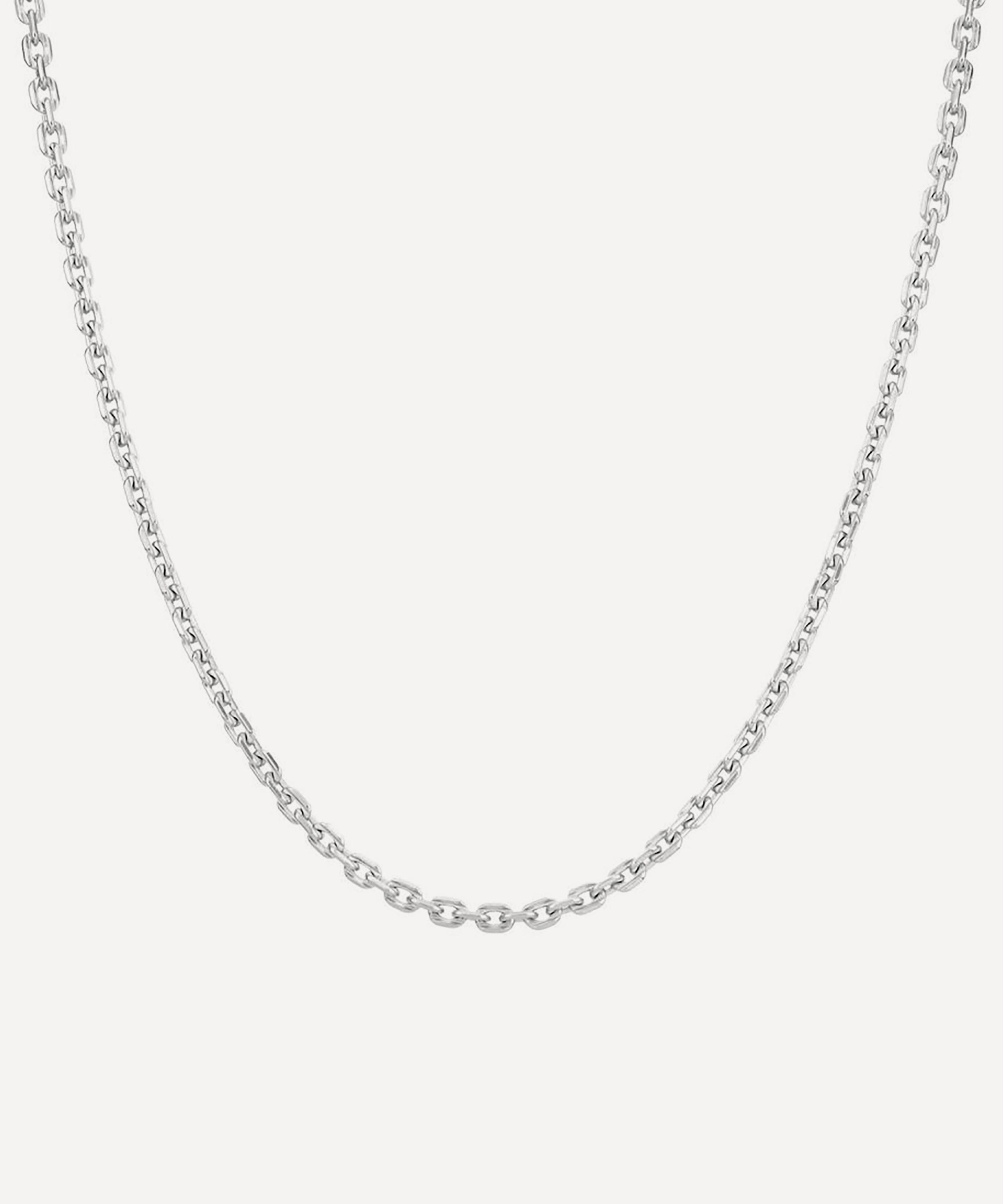 Dinny Hall Sterling Silver Chunky Trace Chain Necklace In Metallic