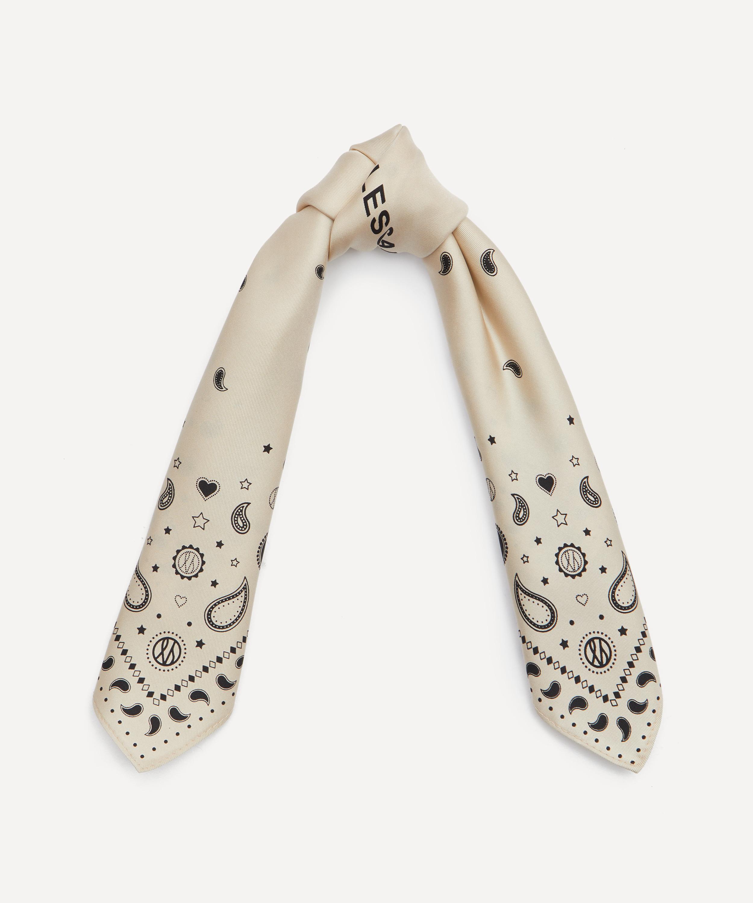 Lescarf Women's Paisley Sand Silk Scarf In Neutral