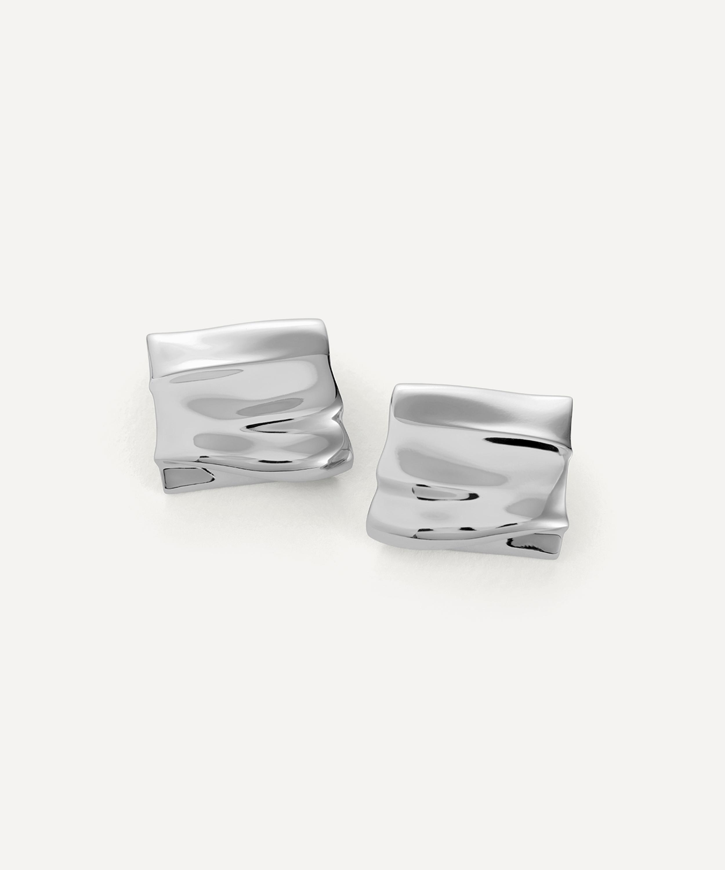 Jenny Bird Silver-plated Sundra Stud Earrings In Metallic