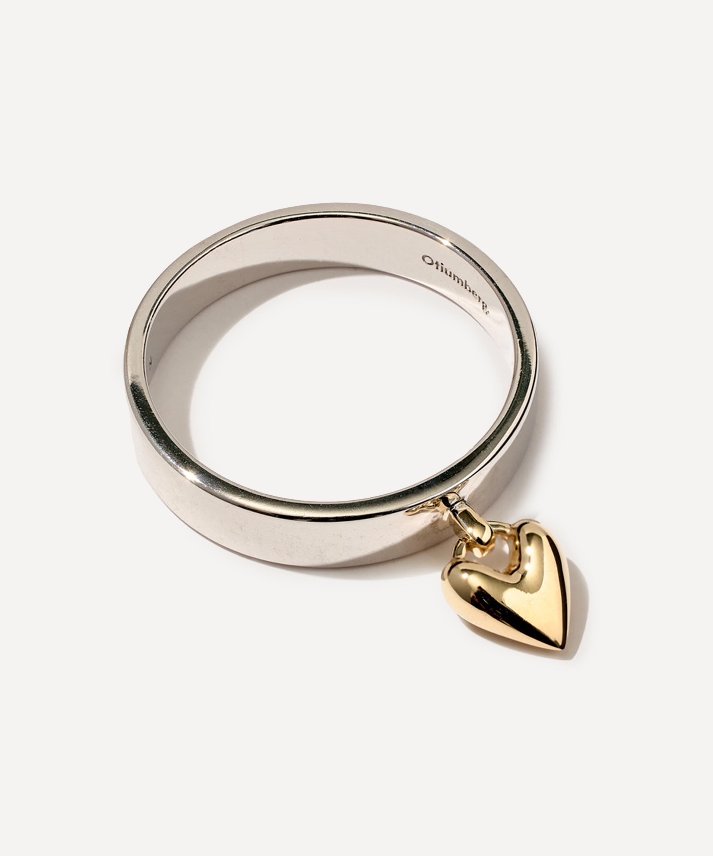 Mixed Metal Heart Knocker Ring