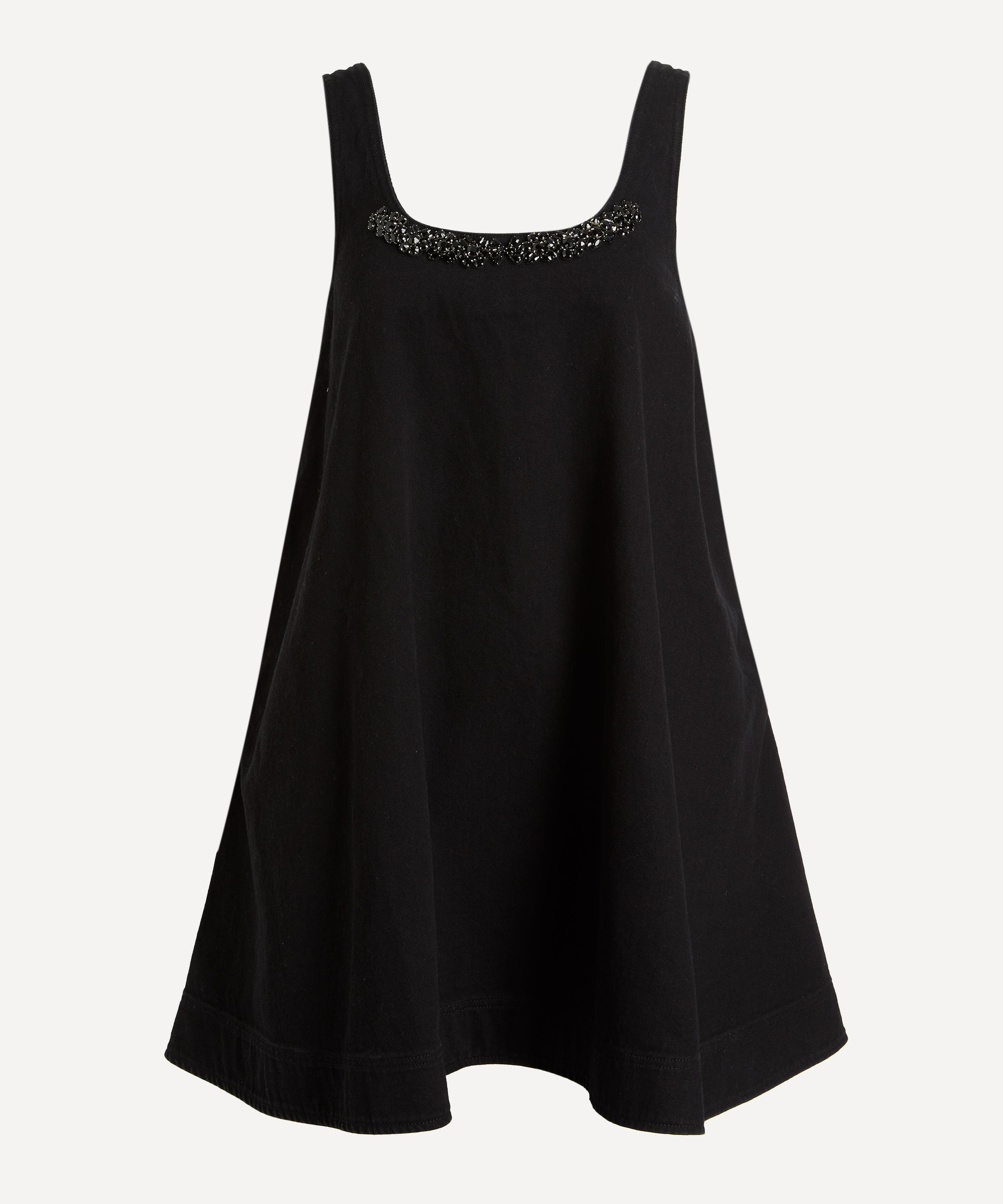Simone Rocha Women's Embellished A-line Mini Dress In Black