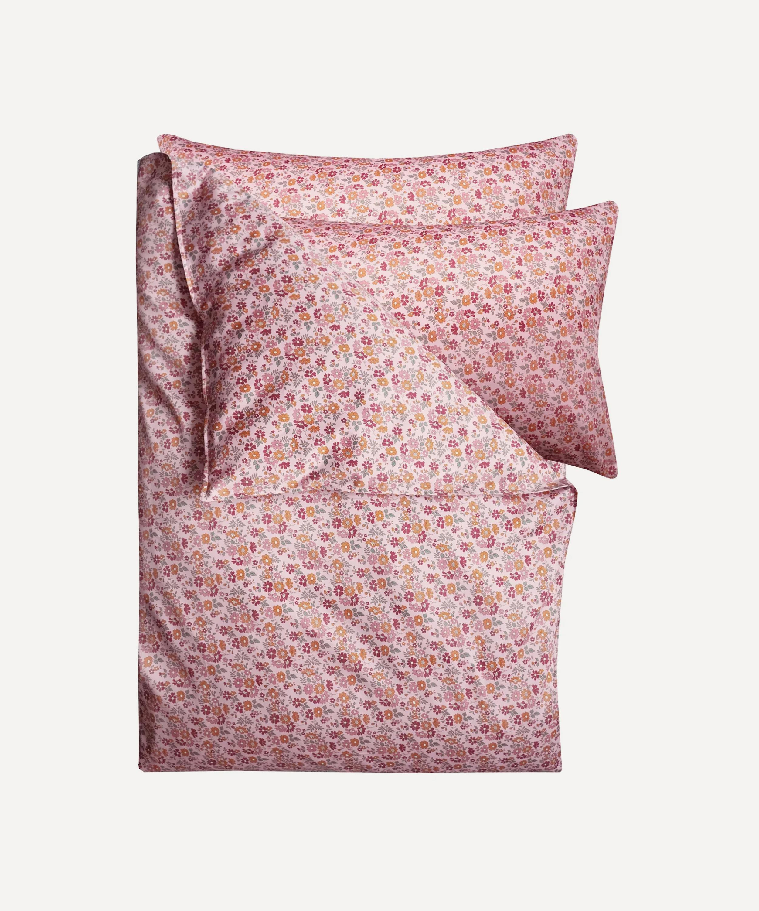Coco & Wolf Capel Floret Ardington Cotton Sateen King Duvet Cover Set In Pink