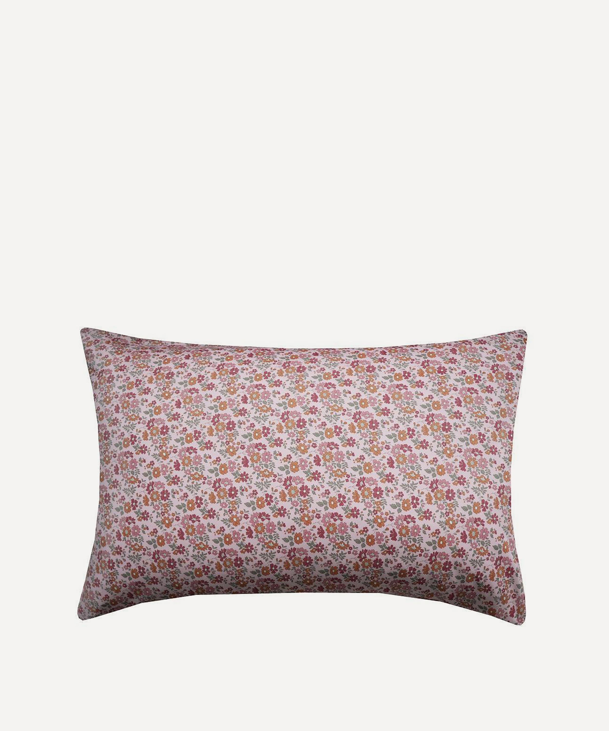 Coco & Wolf Capel Floret Ardington Cotton Sateen Housewife Pillowcase In Pink