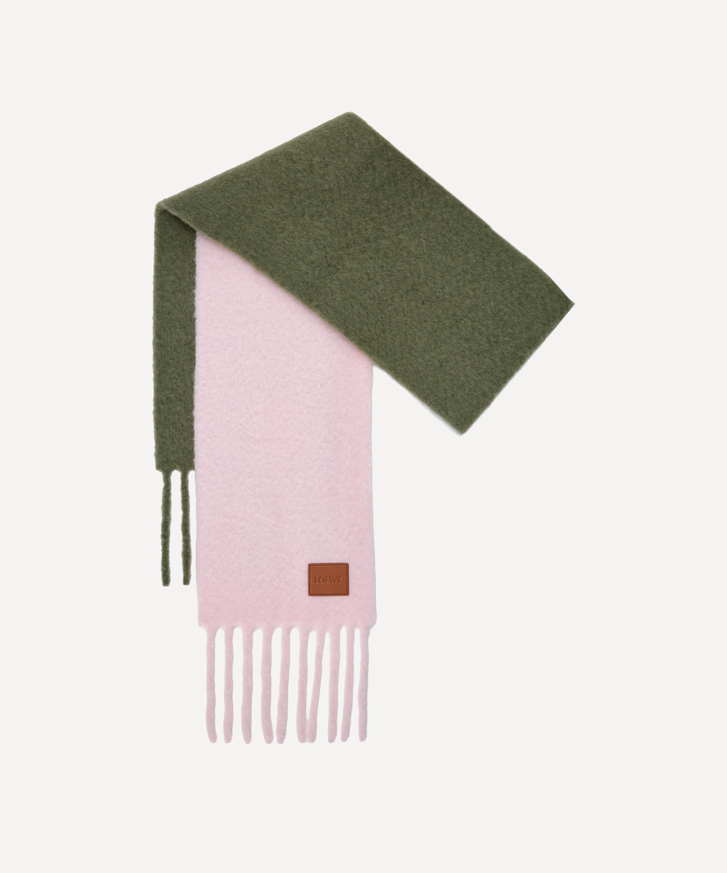 Loewe Women's Wool-alpaca Scarf In Pink