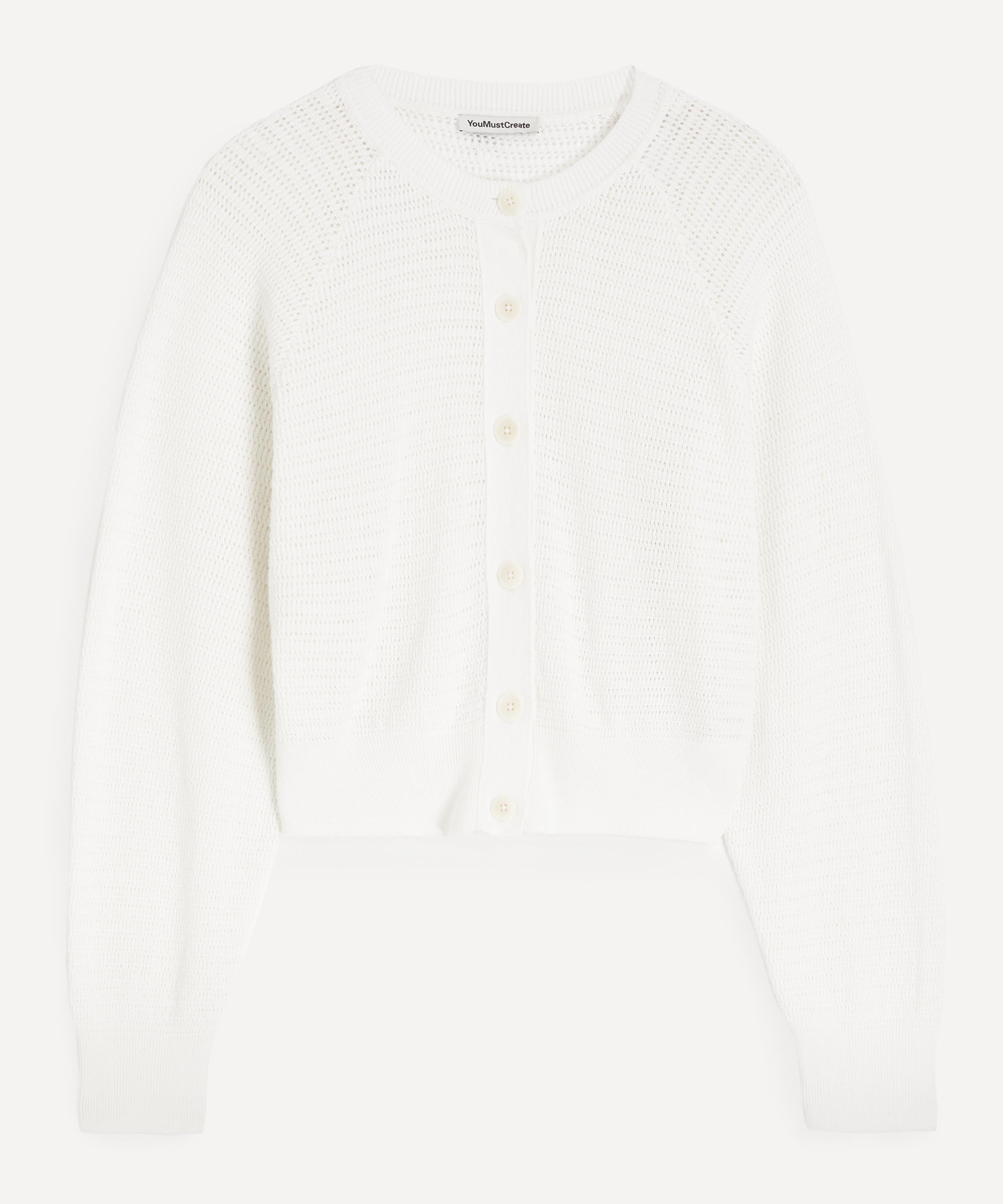 Ymc You Must Create Ymc Women's Off-white Foxtail Cardigan