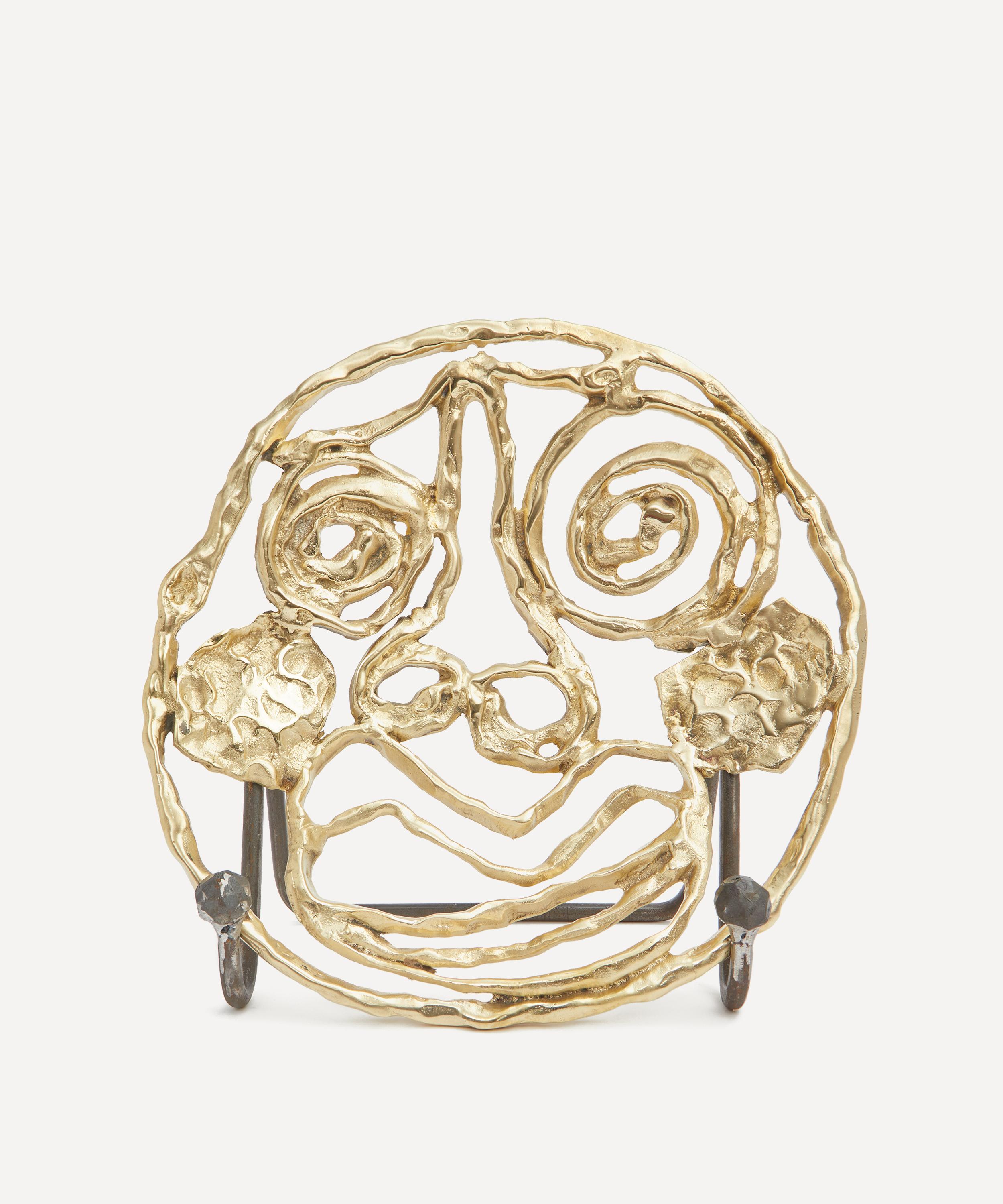 Moro Face 1 Brass Tray