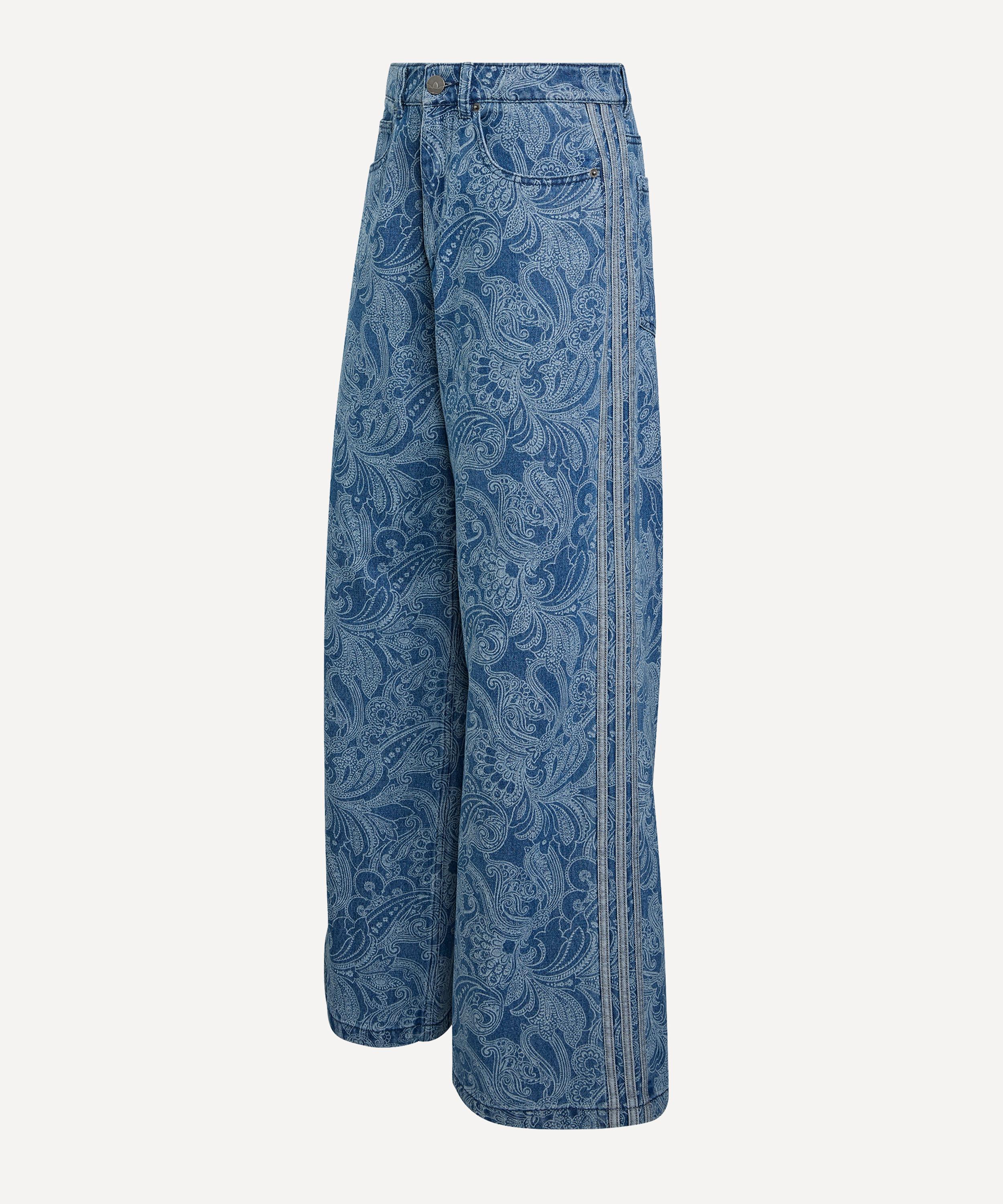 Adidas x Liberty London Firebird Mid-Rise Straight Denim Trousers