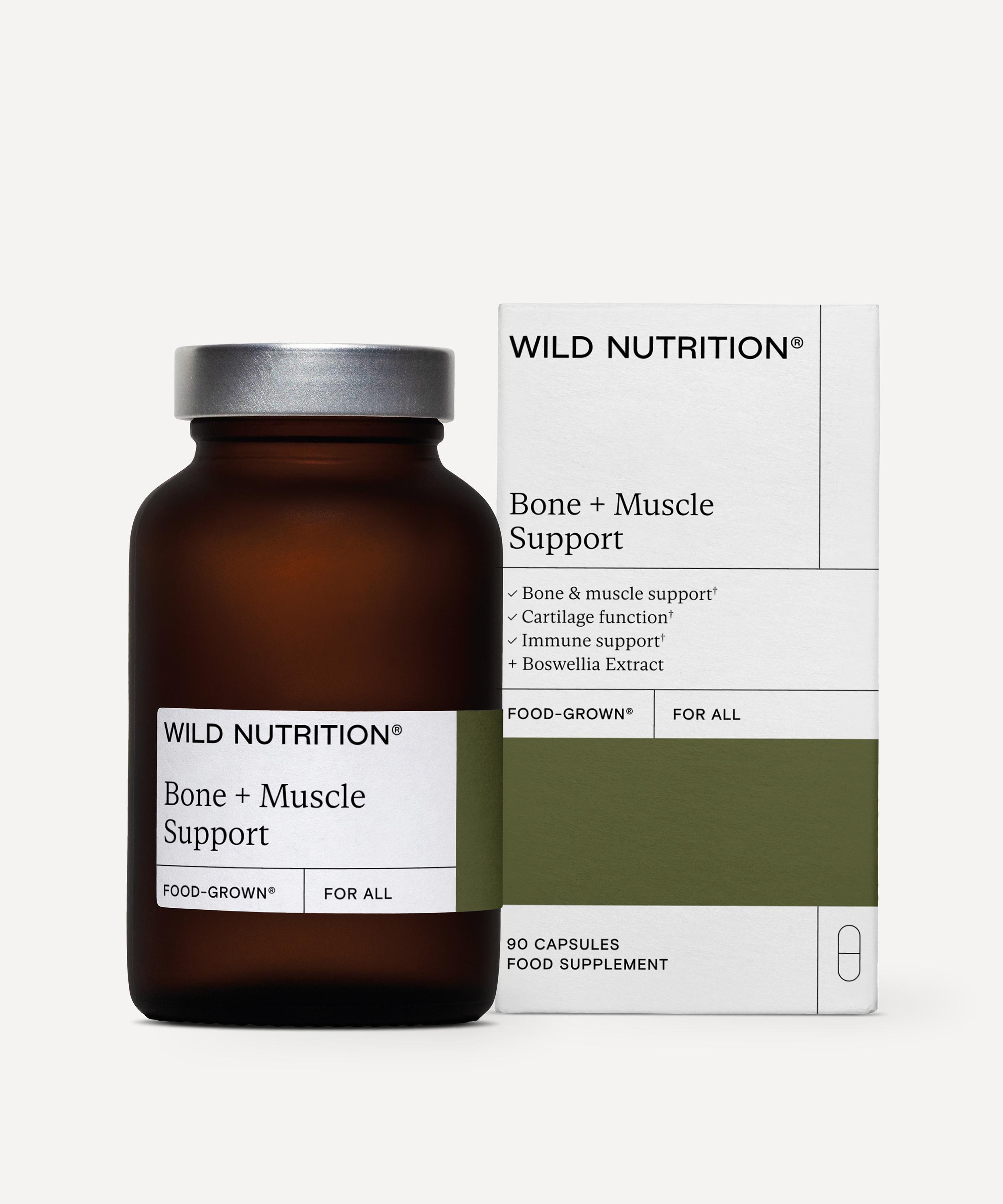 Wild Nutrition Food Grown Bone Muscle Support 90 Capsules