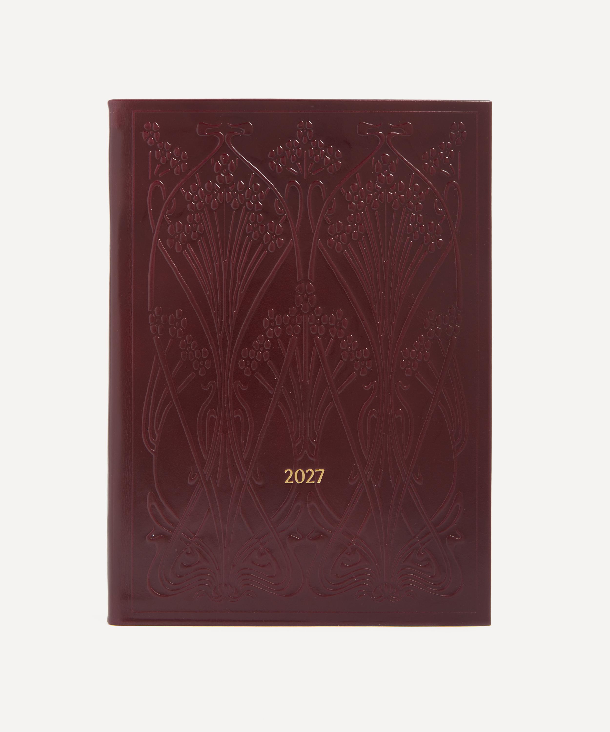 Liberty Ianthe Medium Leather Diary 2027 In Burgundy