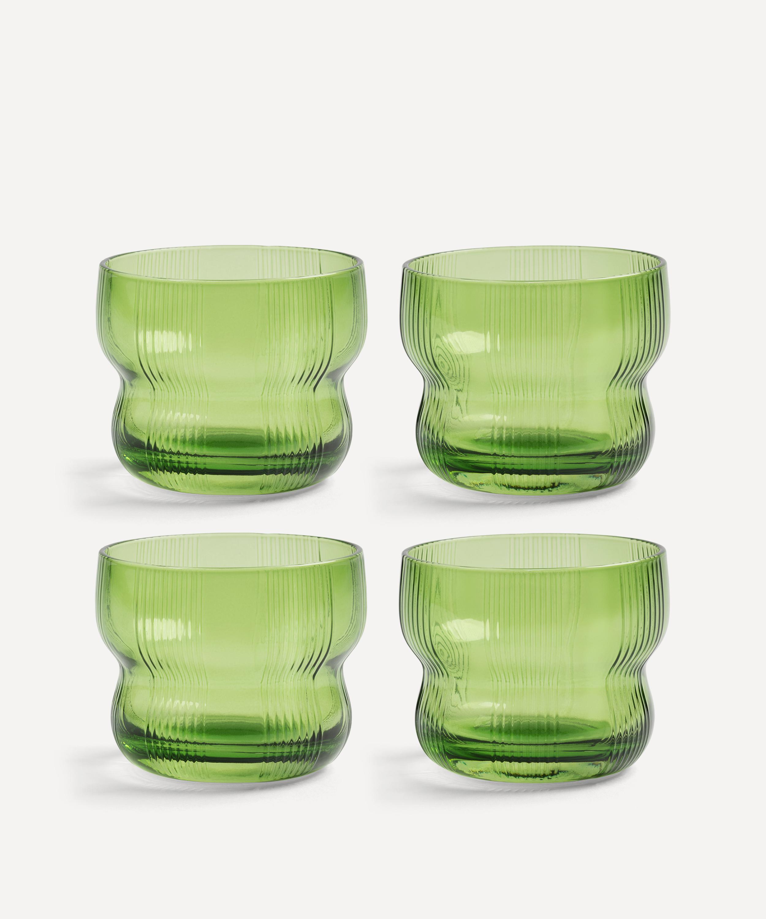 &klevering Green Glass Circus Set Of Four