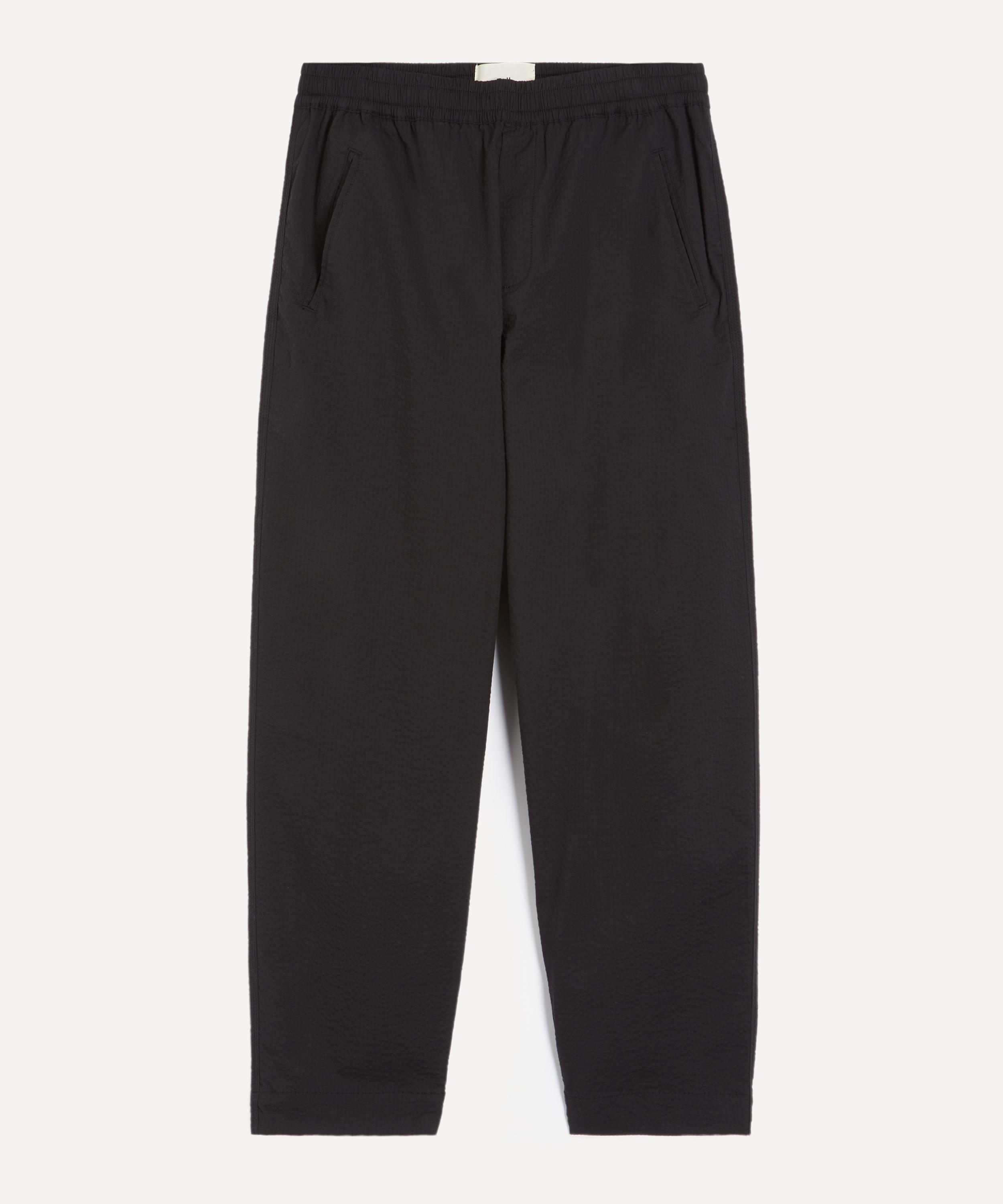 Folk Mens Drawcord Assembly Trousers In Black