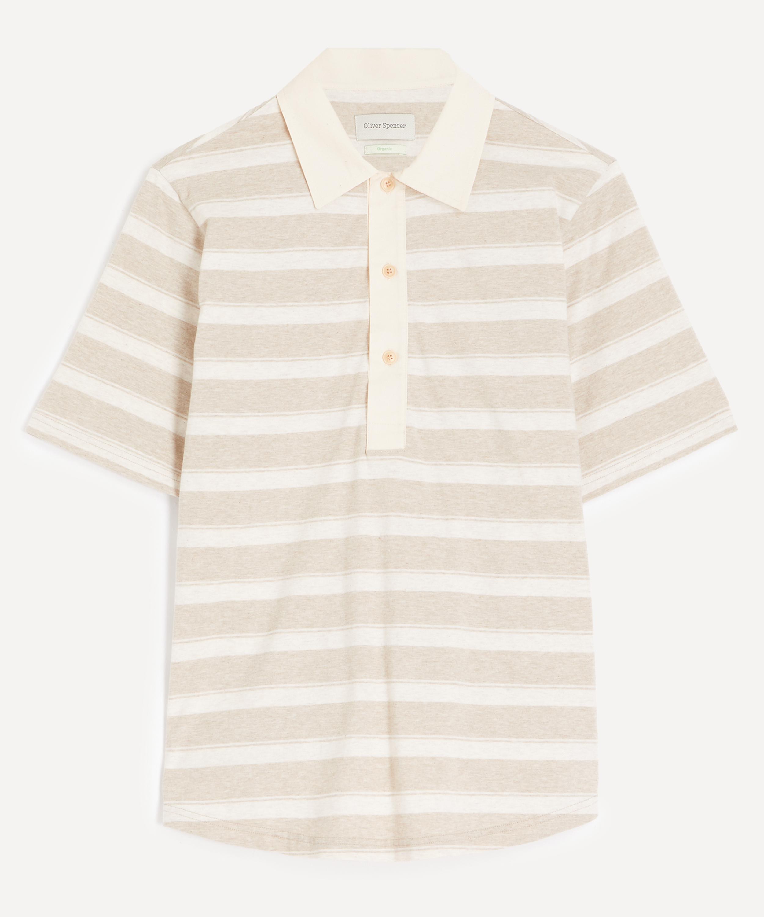 Oliver Spencer Mens Stanfield Polo Shirt In Sand