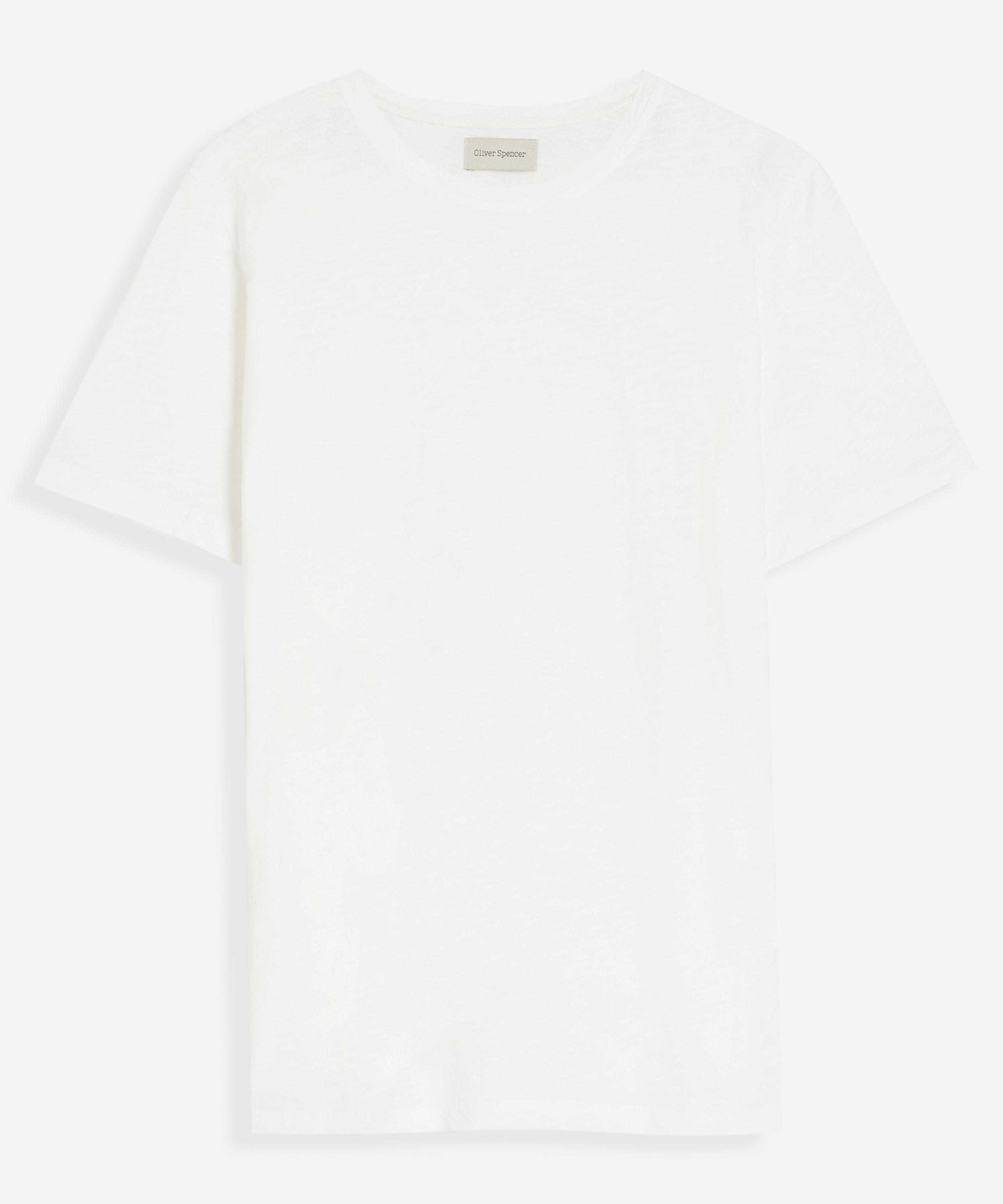 Oliver Spencer Mens Conduit Hawley Cream T-shirt