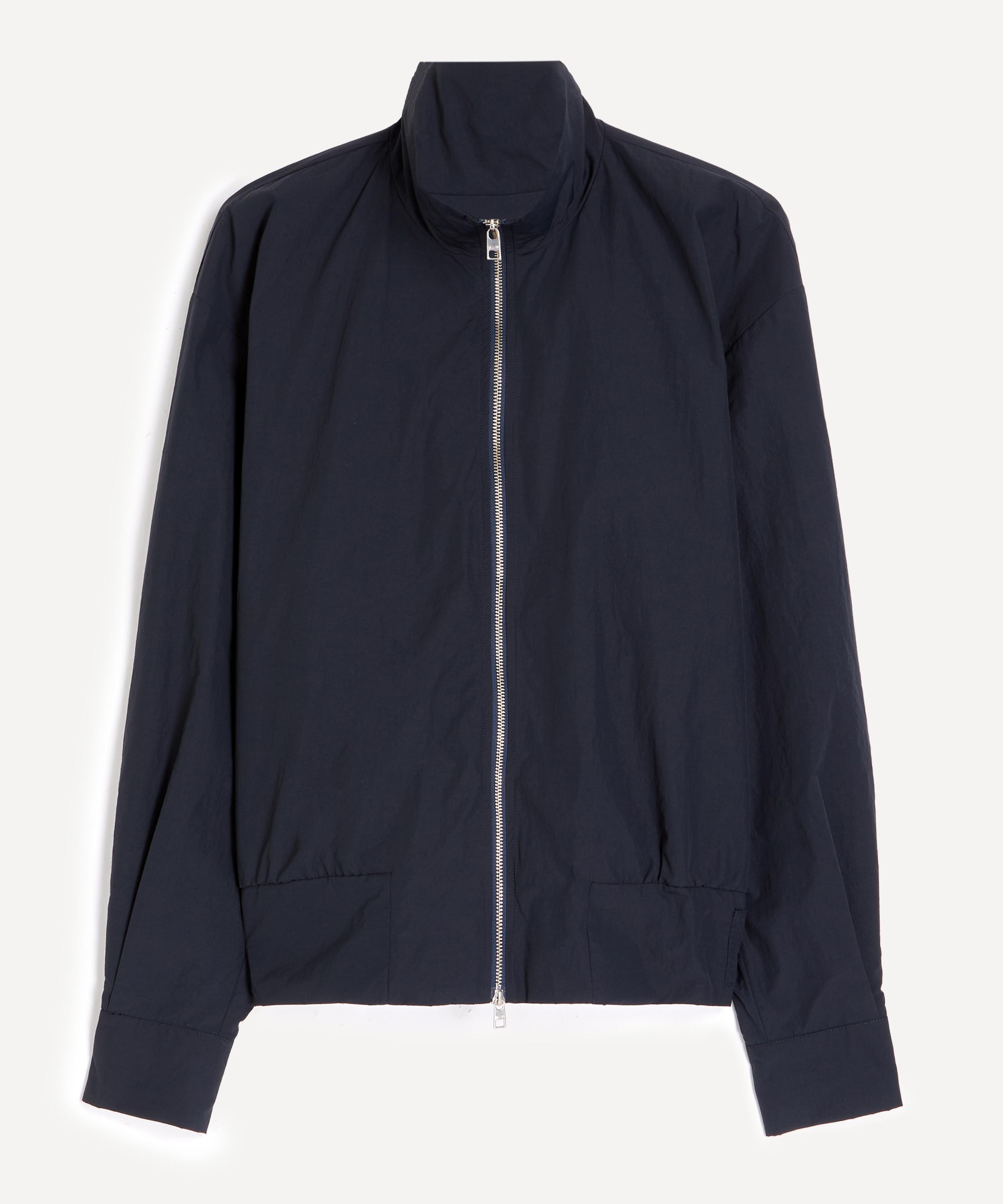 Paloma Wool Mens Bastian Navy Nylon Bomber Jacket