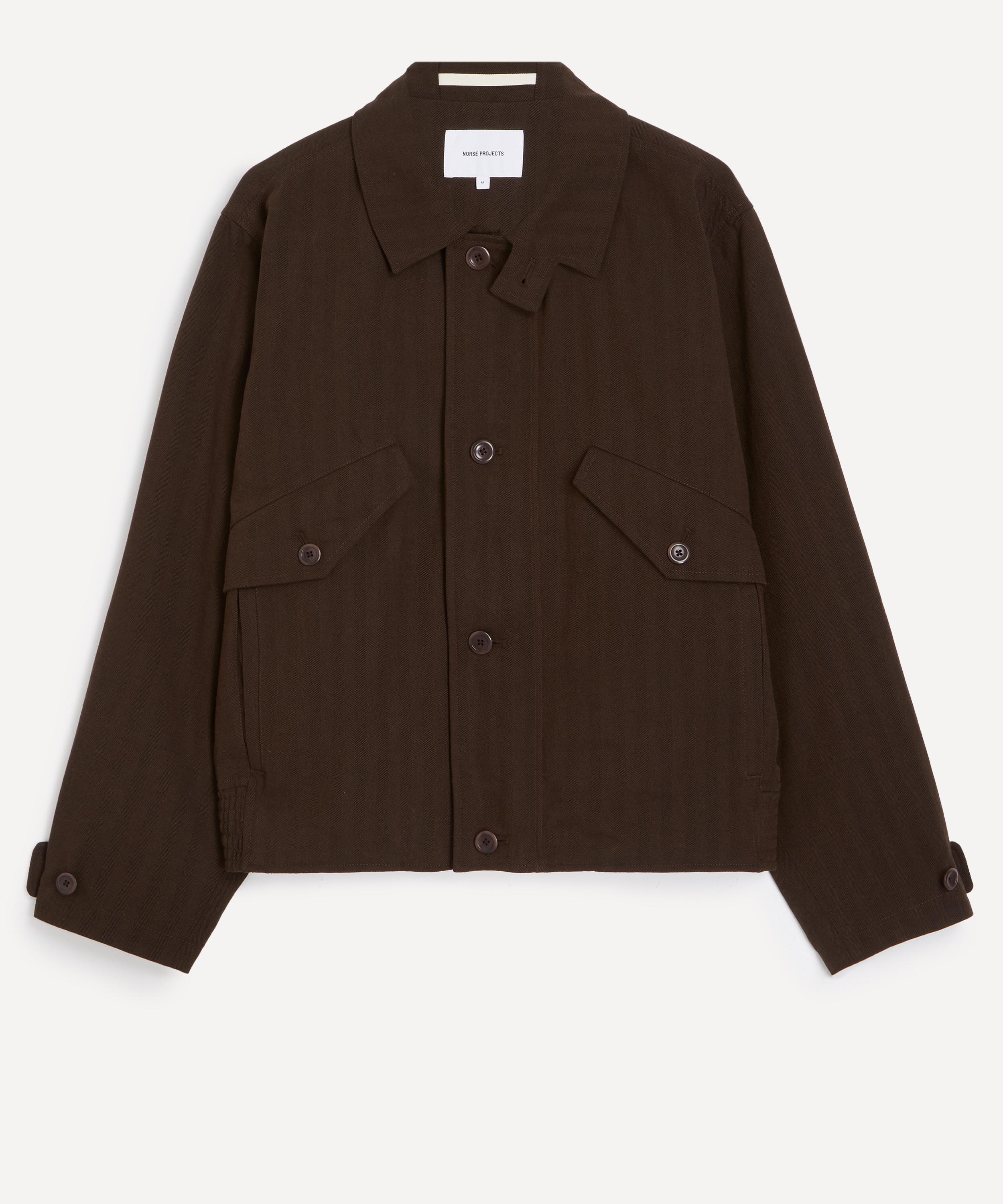 Norse Projects Mens Vandel Herringbone Twill Flight Jacket