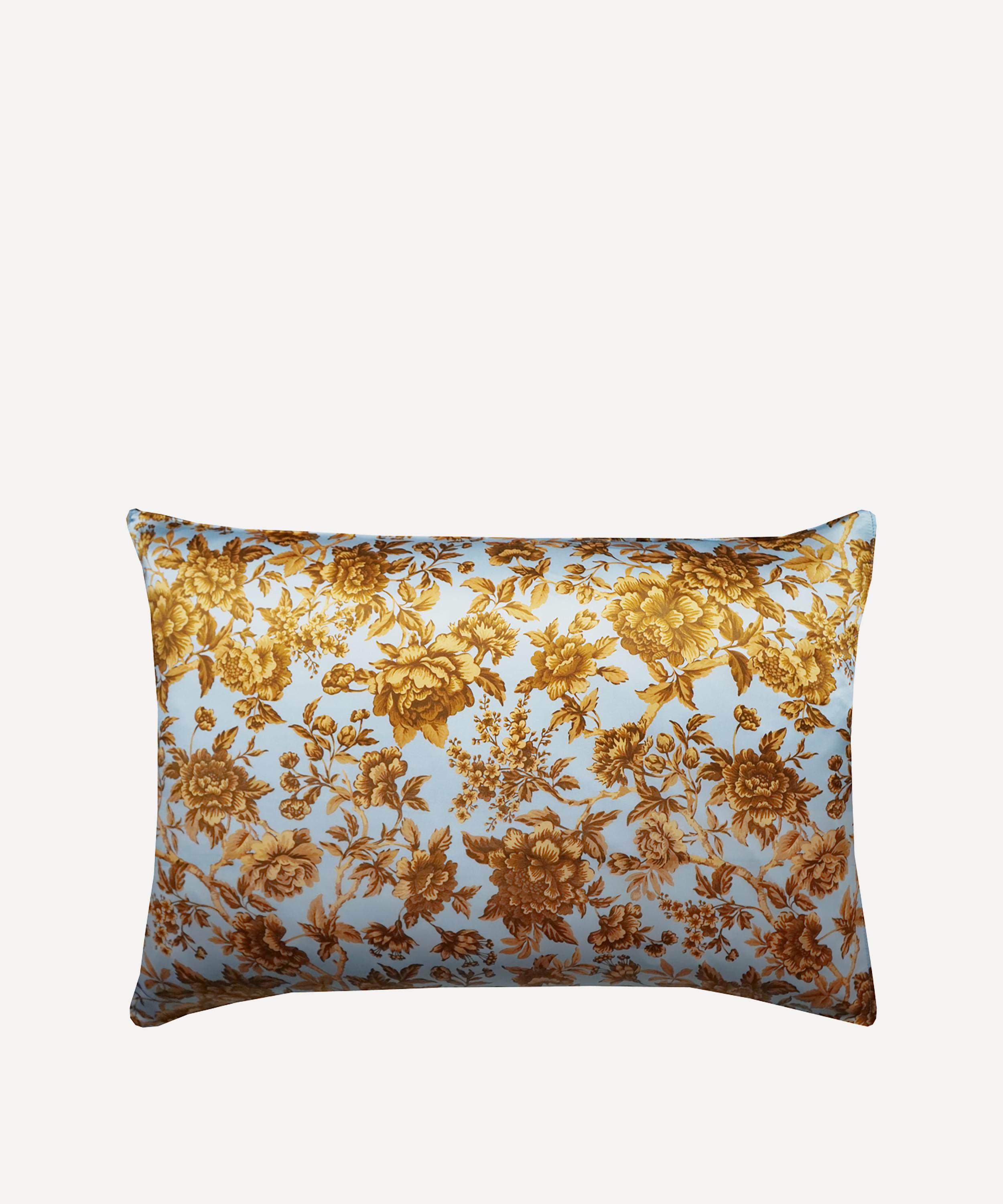 Coco & Wolf Regency Trail Silk Pillowcase In Gold