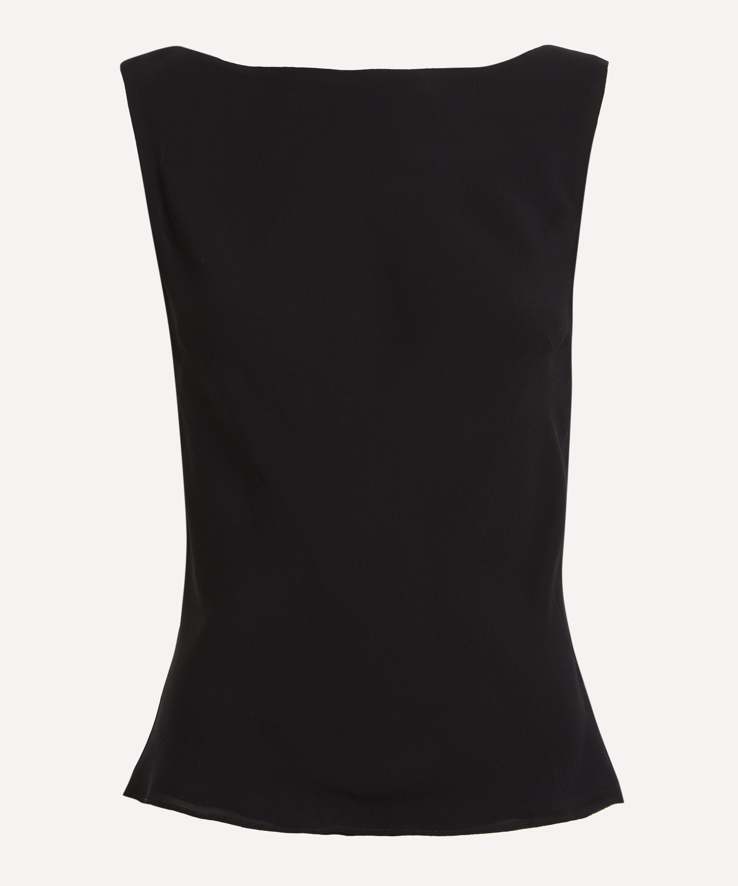 Reformation Women's Black Dorthea Top