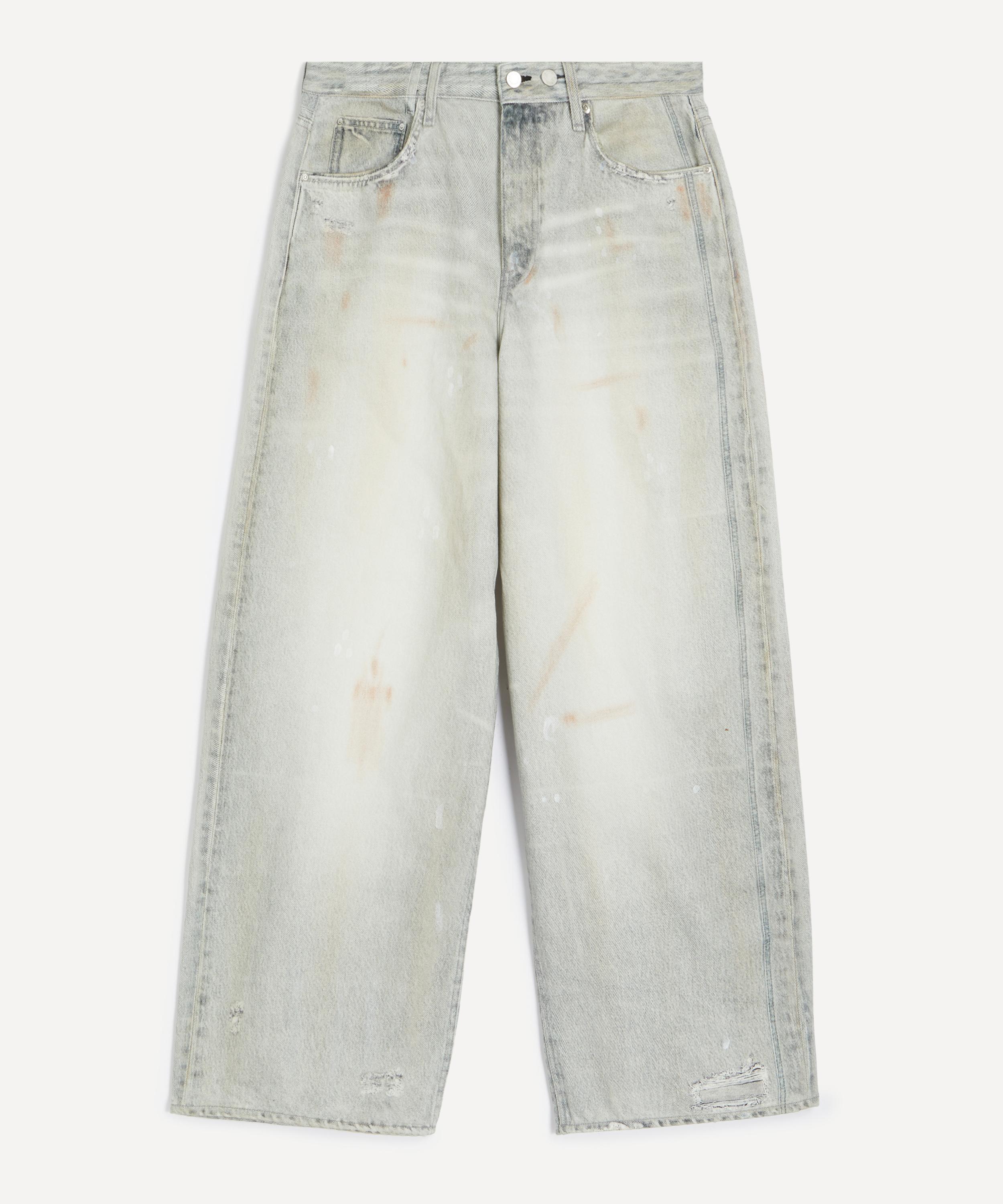 Won Hundred Mens Lyon Printed Denim Jeans In Blue