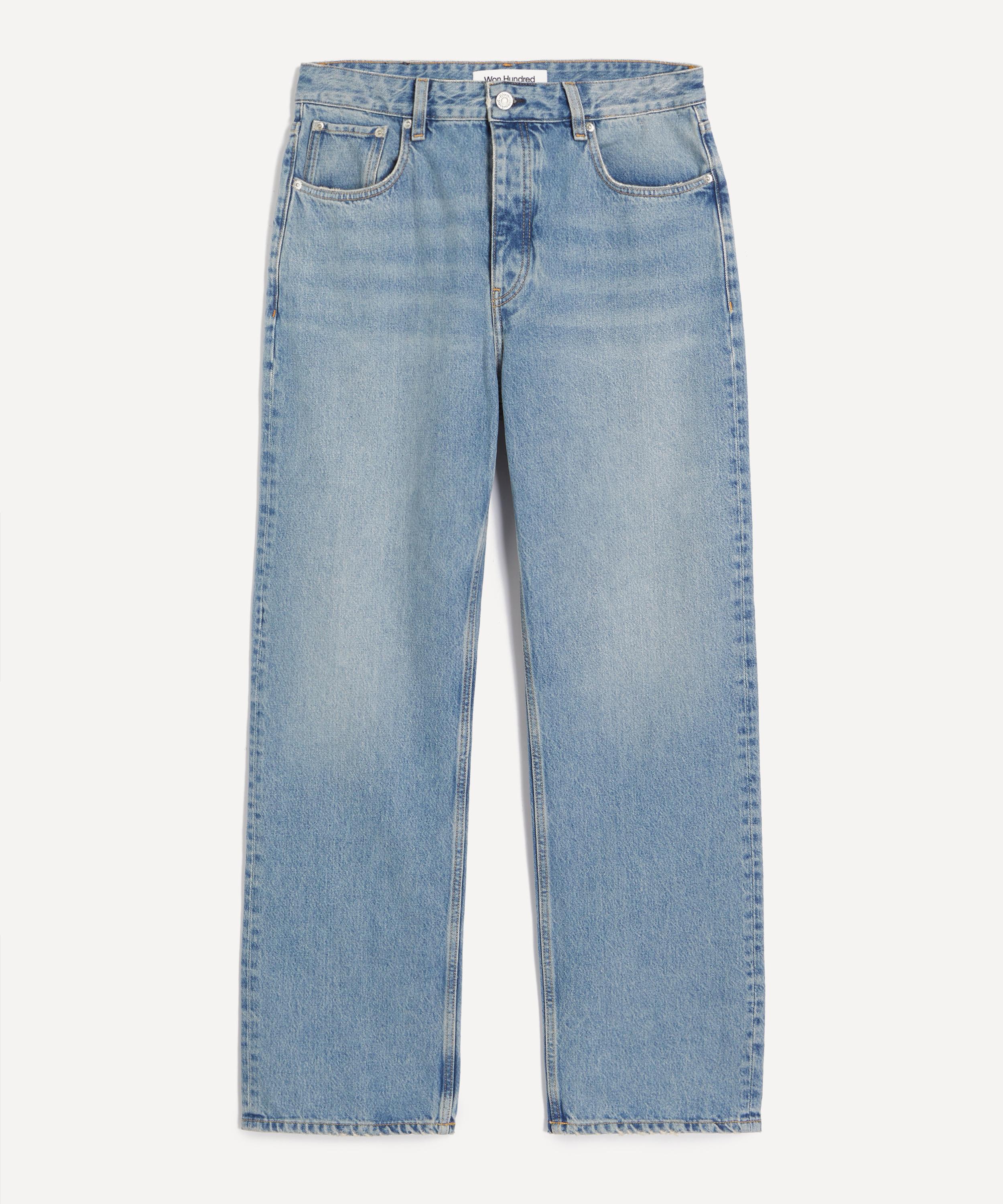 Won Hundred Mens Steve Wash 18 Relaxed Straight-leg Jeans In Blue