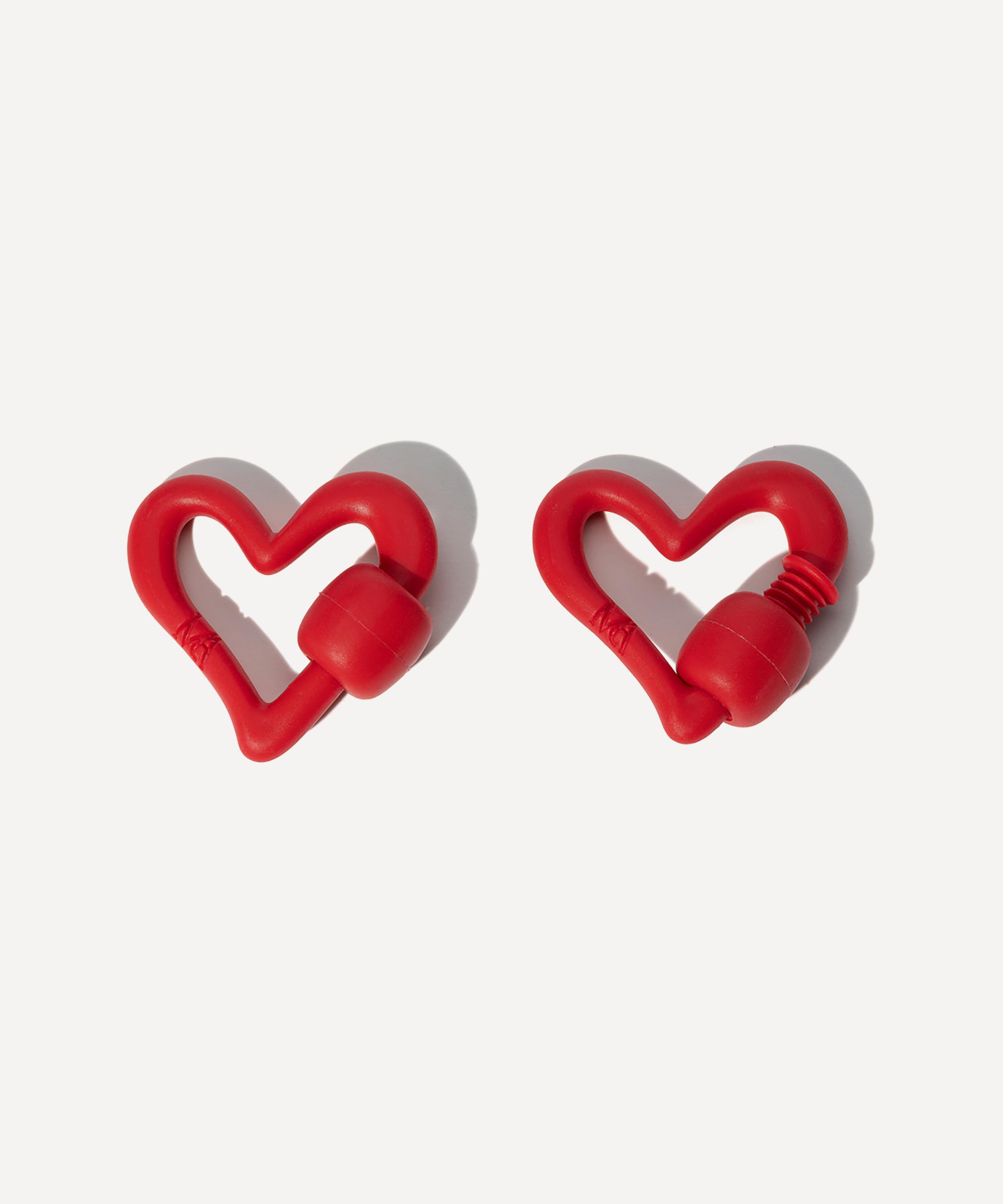 Marla Aaron Rubber Freeform Heartlock In Red Balloon