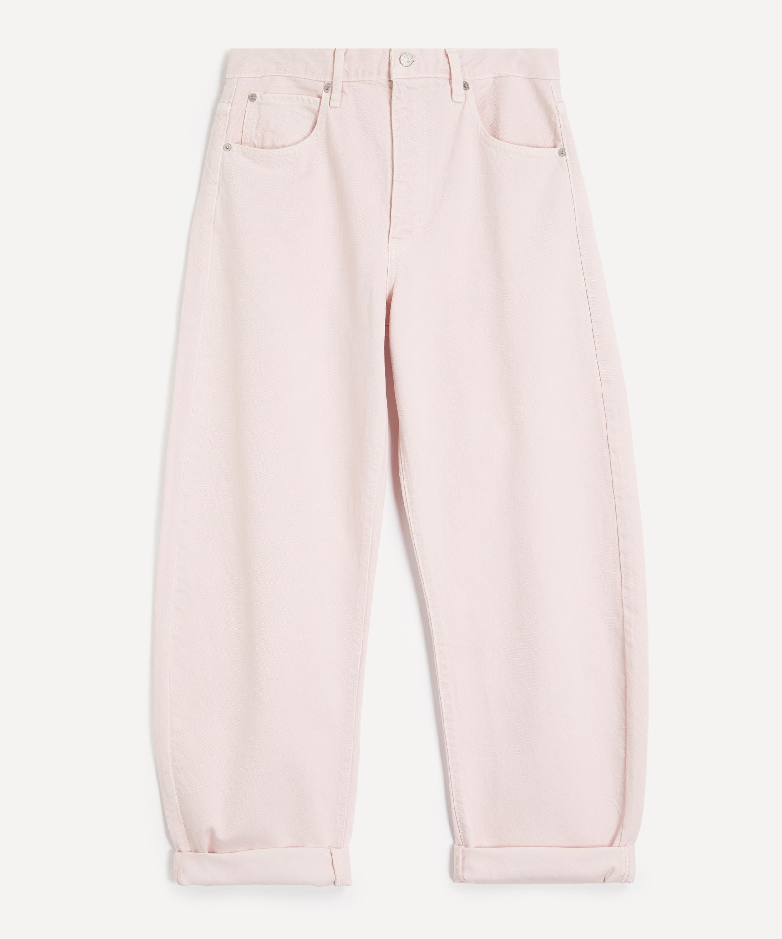 Frame Women's Bubble High-rise Curve Jeans In Taffy