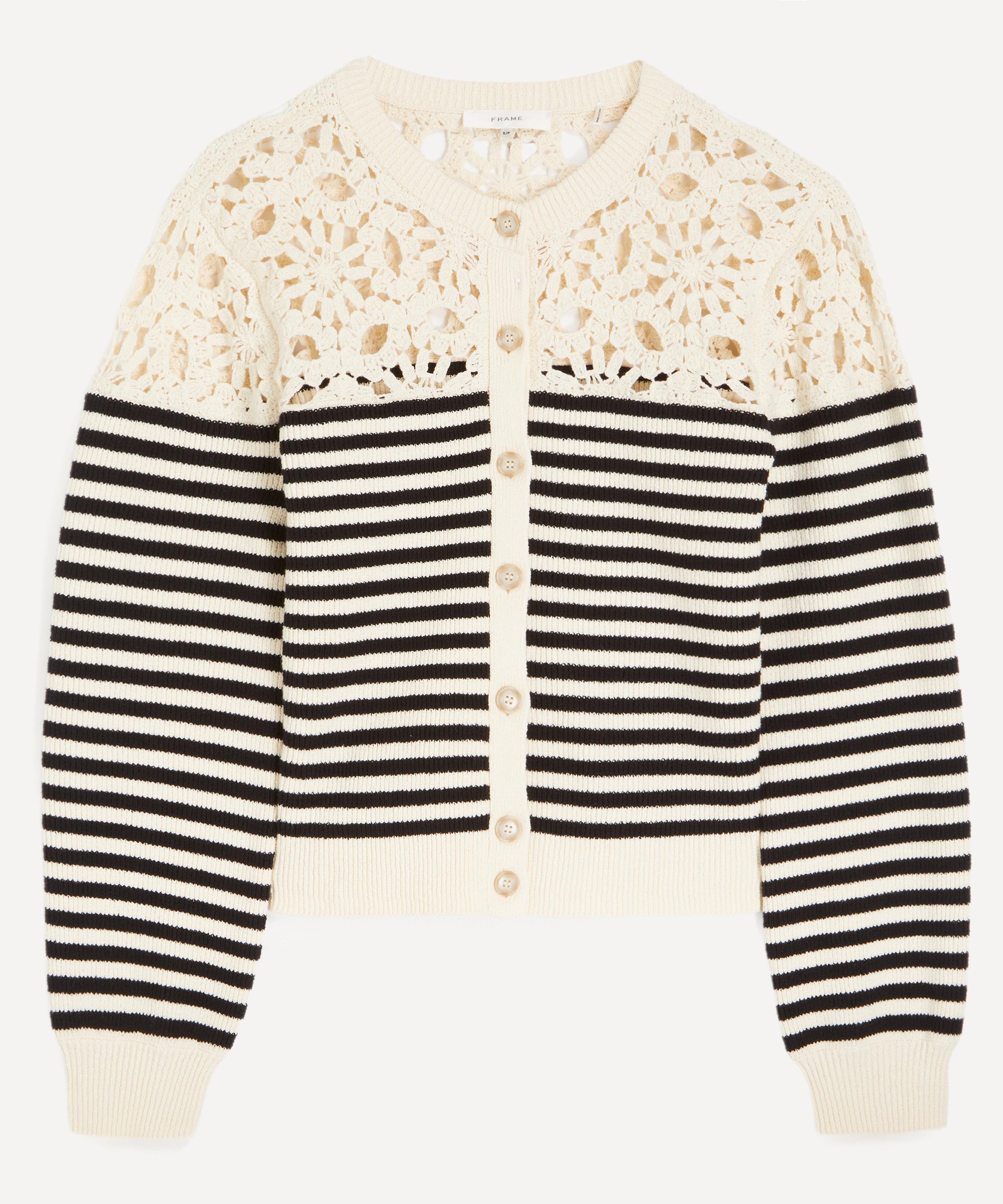 Frame Women's Coastal Striped Cardigan In Multi