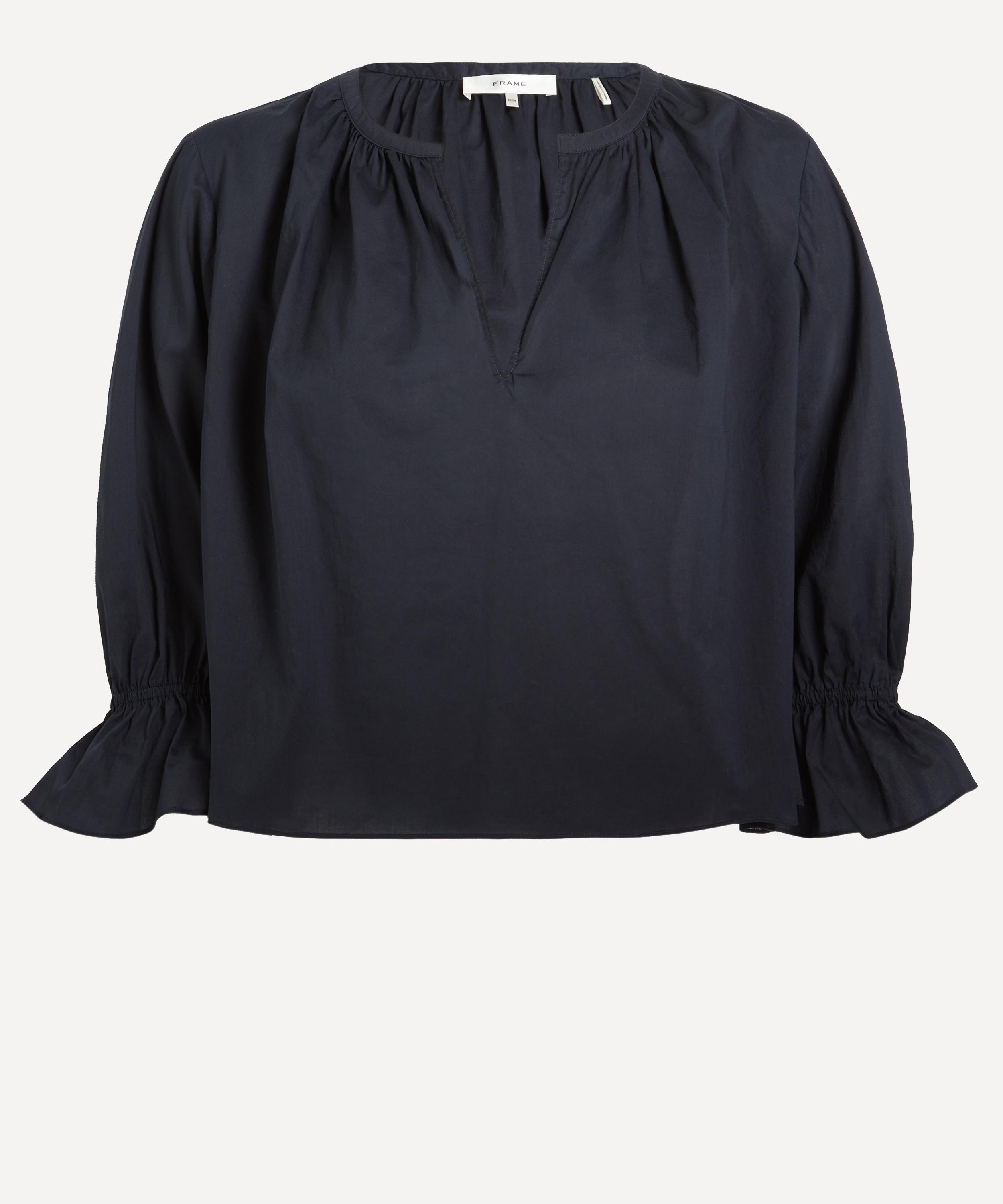 Frame Women's Navy Poet Blouse In Blue