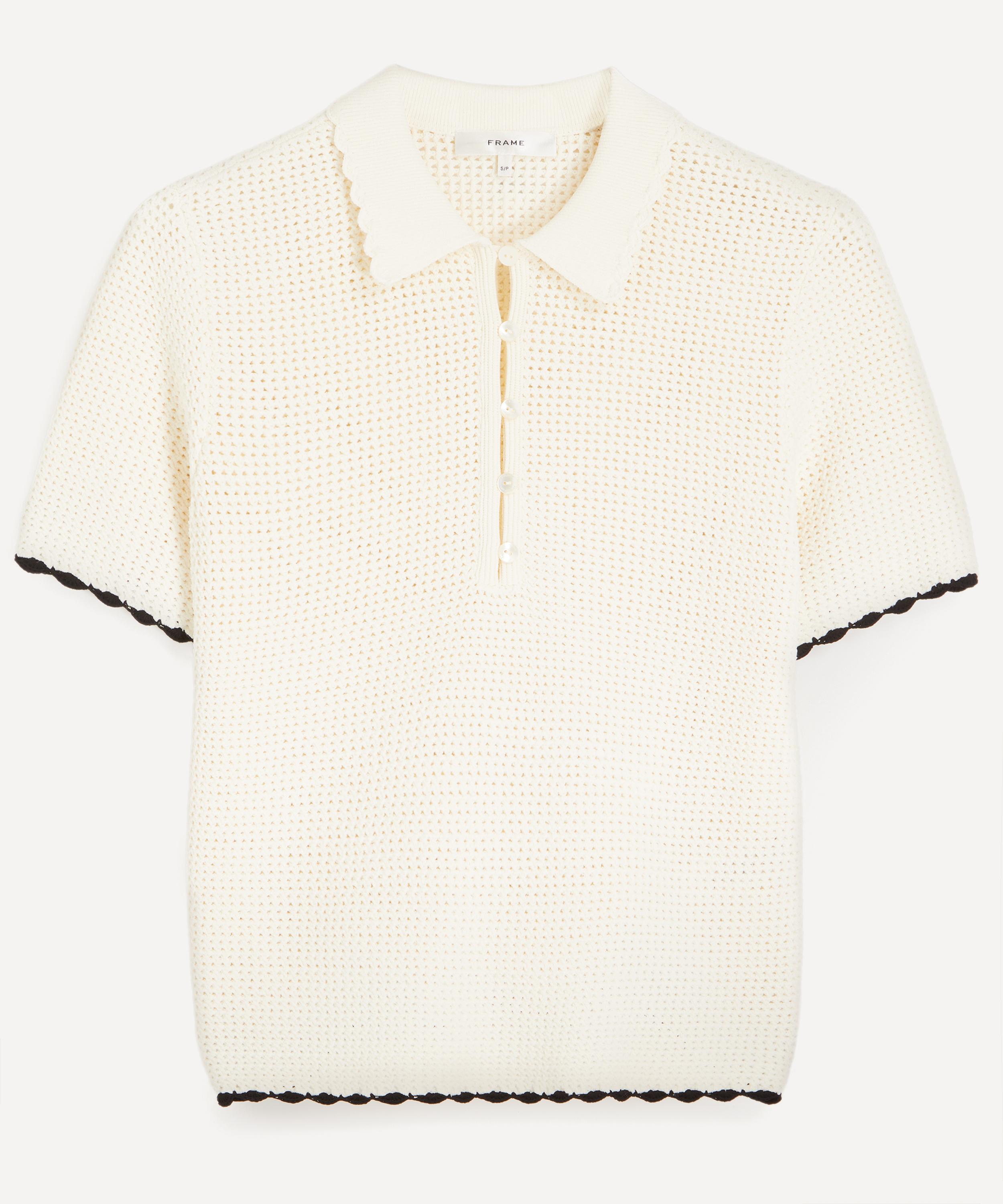 Frame Women's Daybreak Polo In White