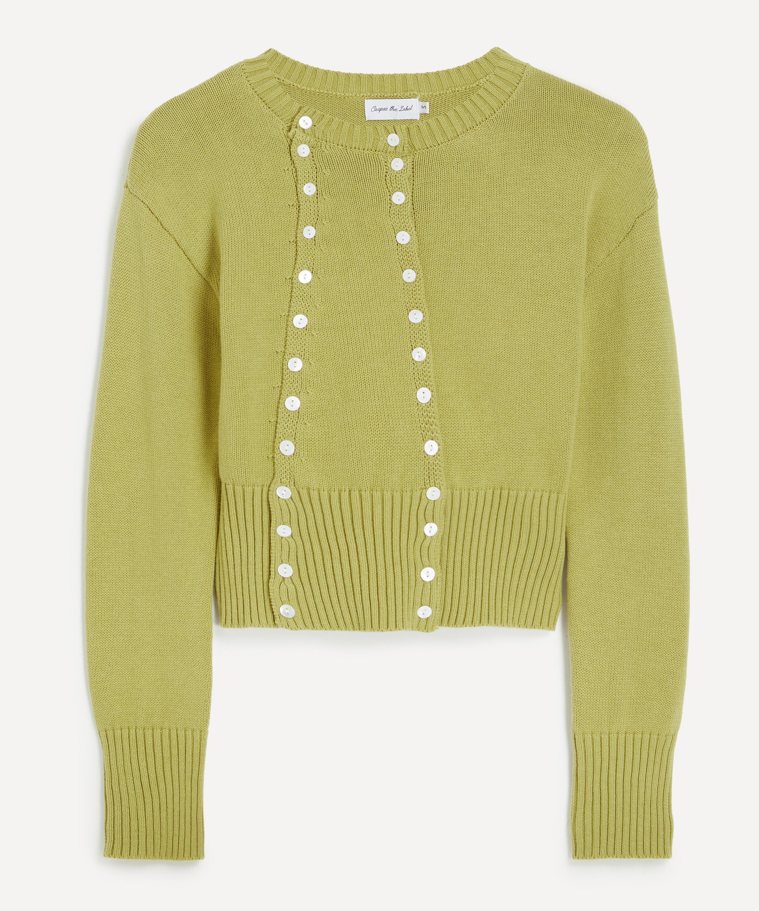 Caspar the Label Spring Green Poet Cotton-Cashmere Cardigan