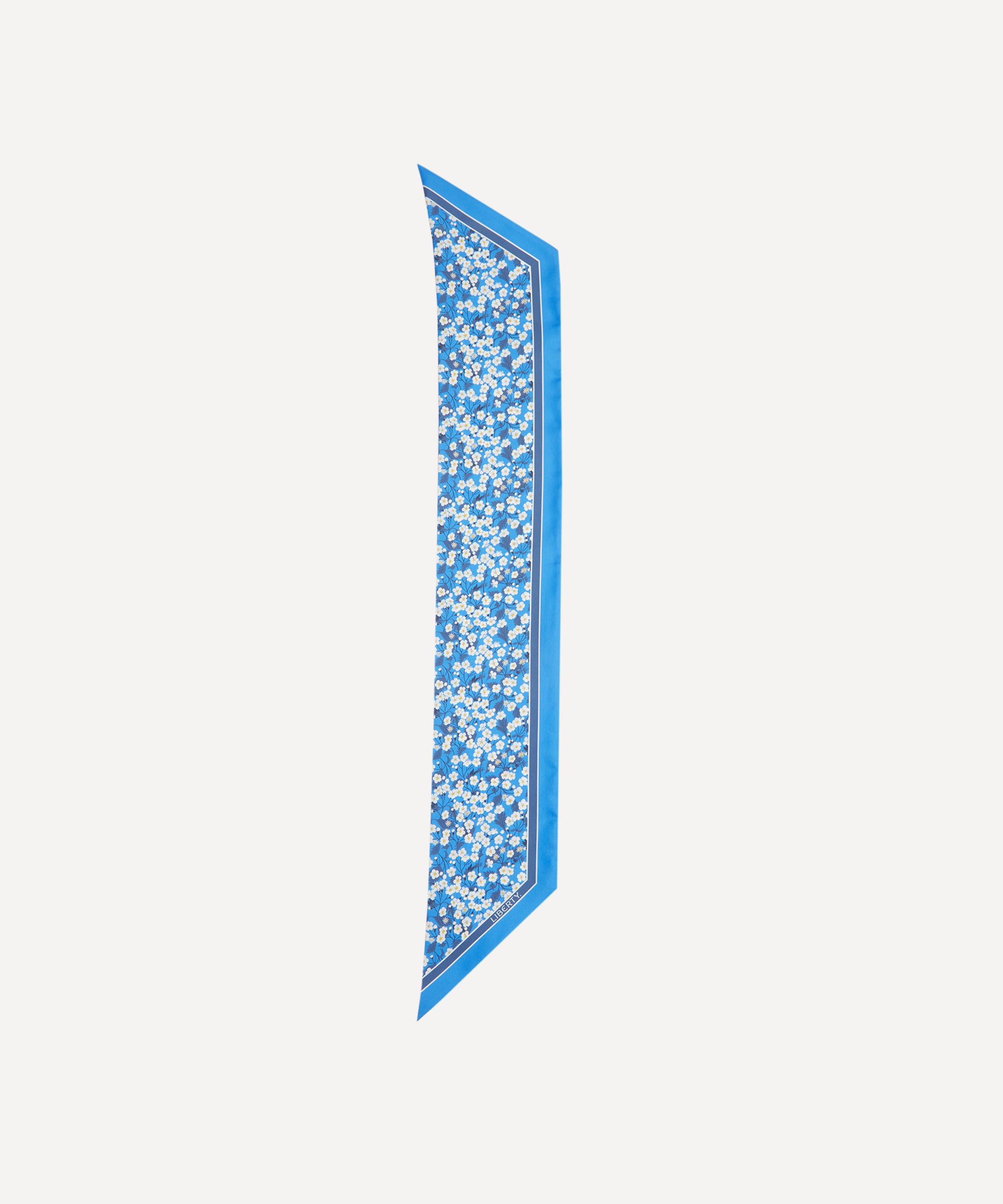 Liberty Women's Mitsi Ribbon Silk Scarf 15x100 In Blue | ModeSens