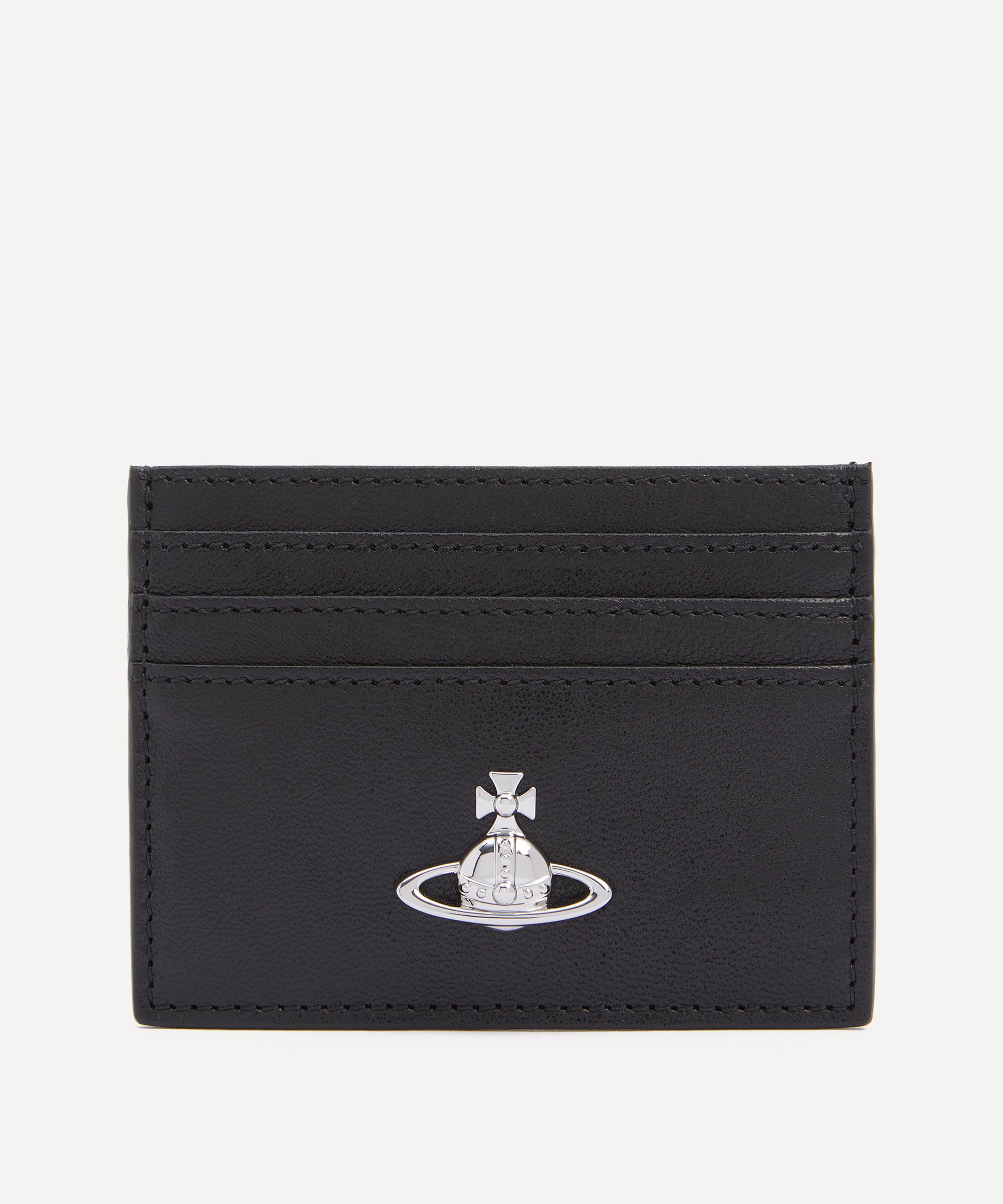 Vivienne Westwood Women's Flat Black Leather Card Holder