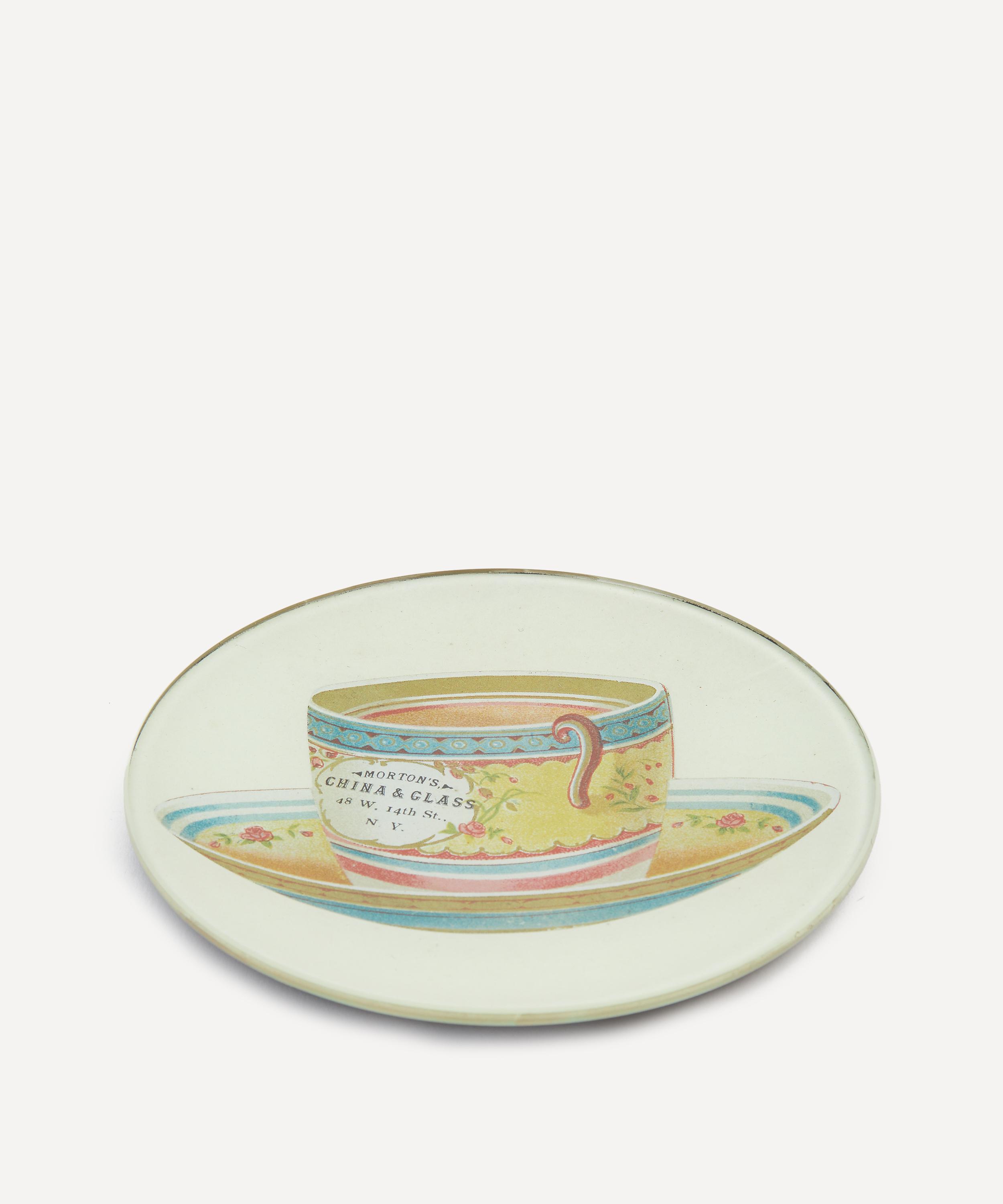 John Derian China Glass Tea Cup Round Plate