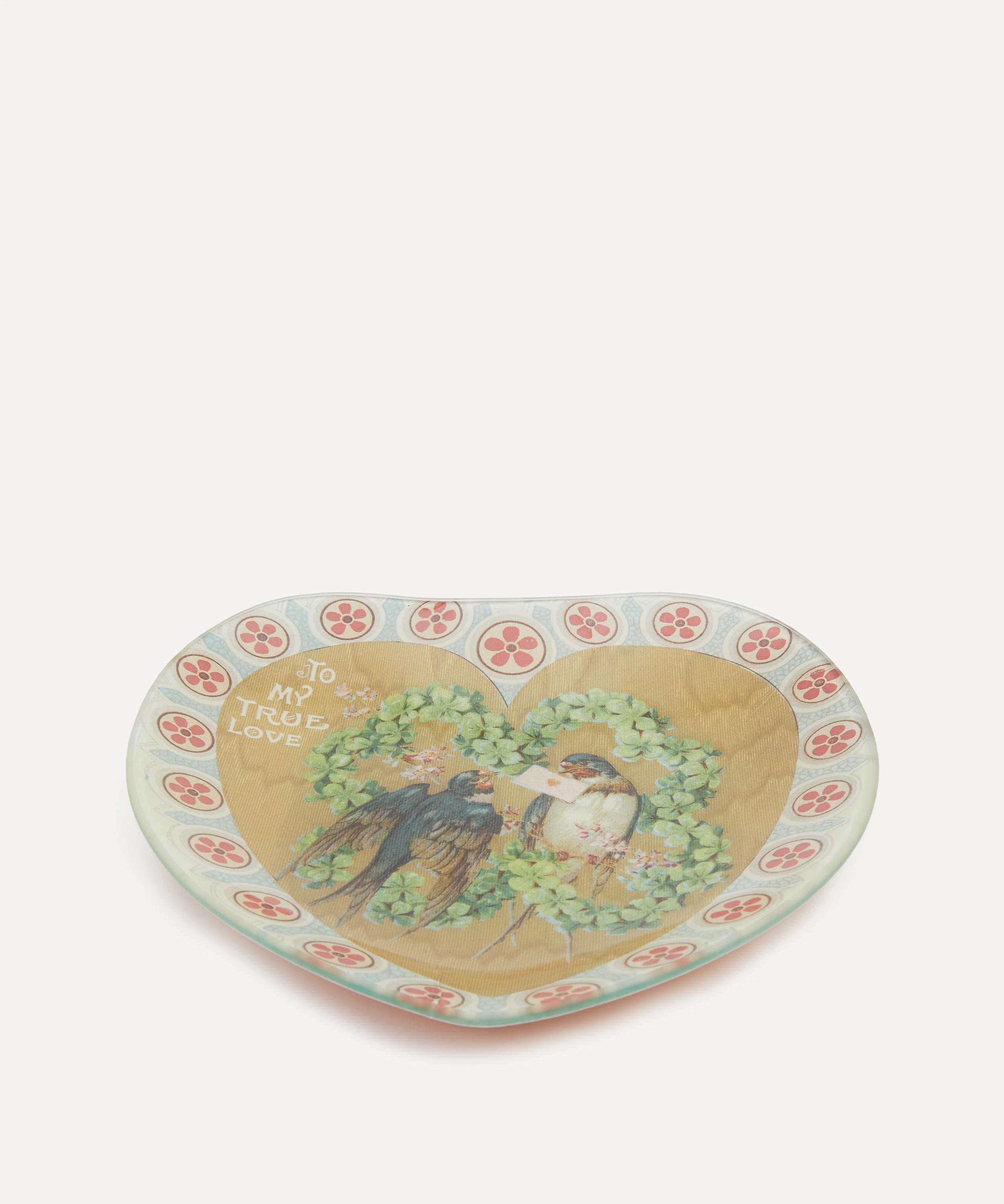 John Derian My True Love Heart Plate