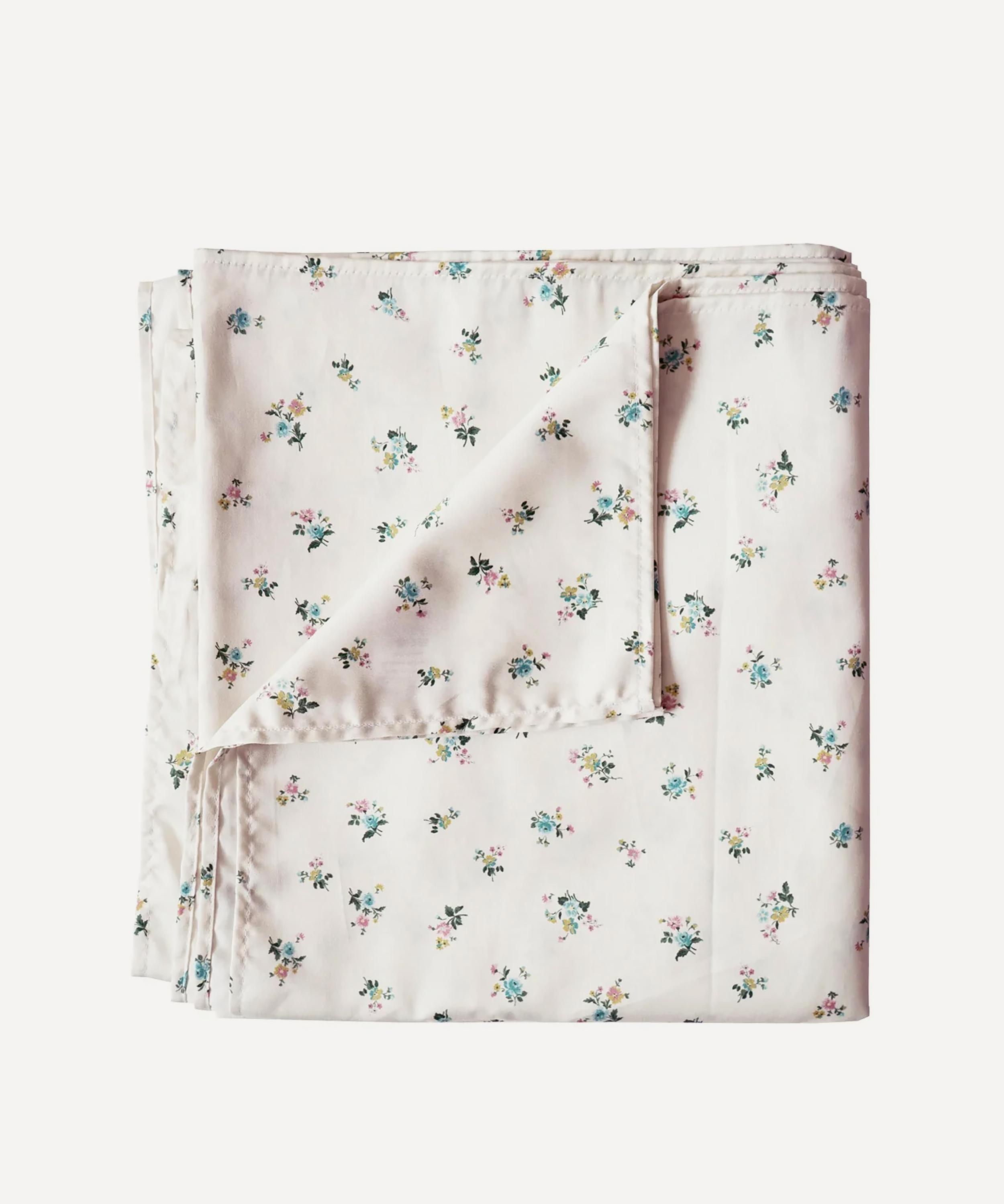 Coco & Wolf Posy Corsage Ardington Cotton Sateen Single Flat Sheet In Neutral
