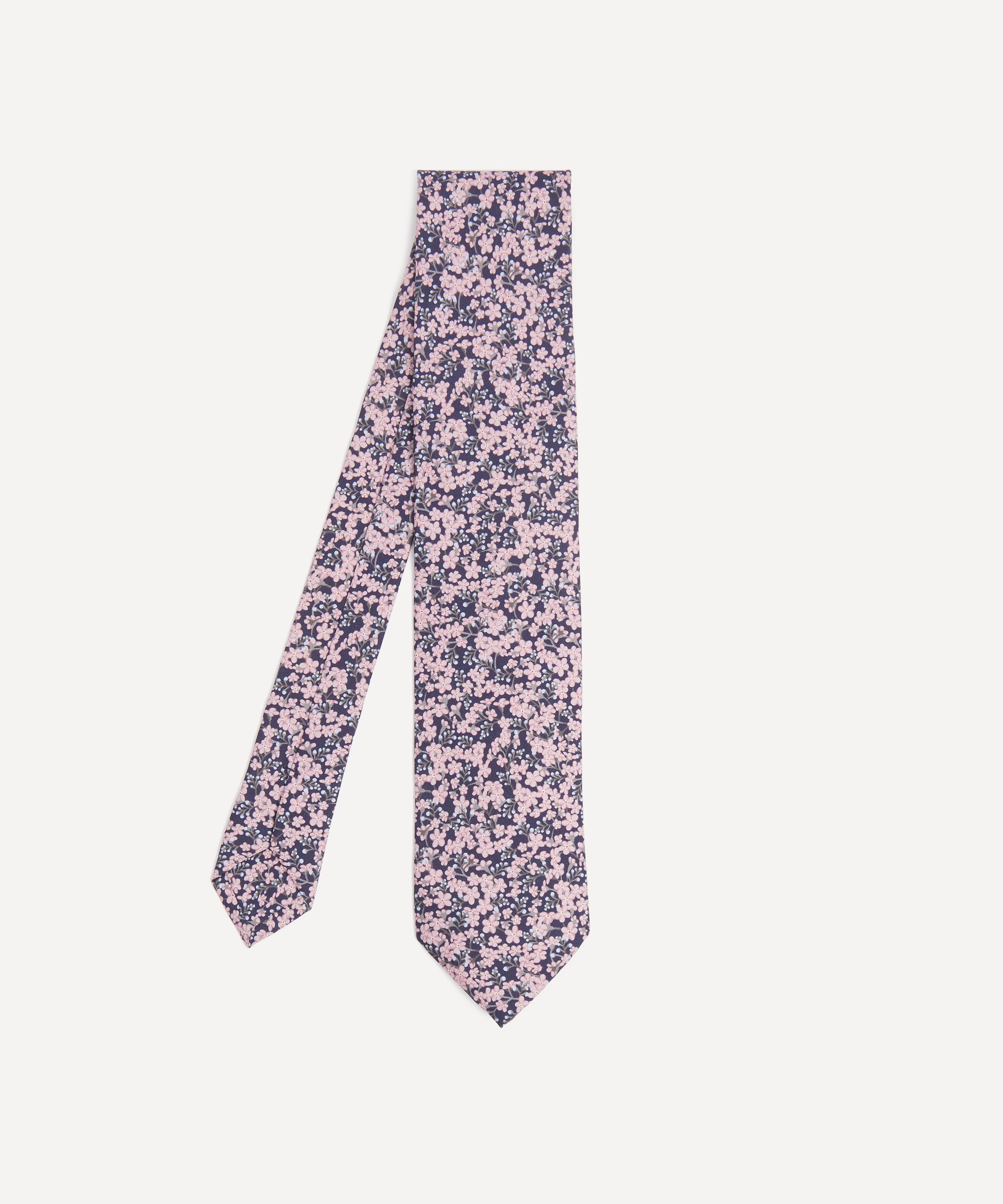 Liberty Mens Star Anise Silk Tie In Pink
