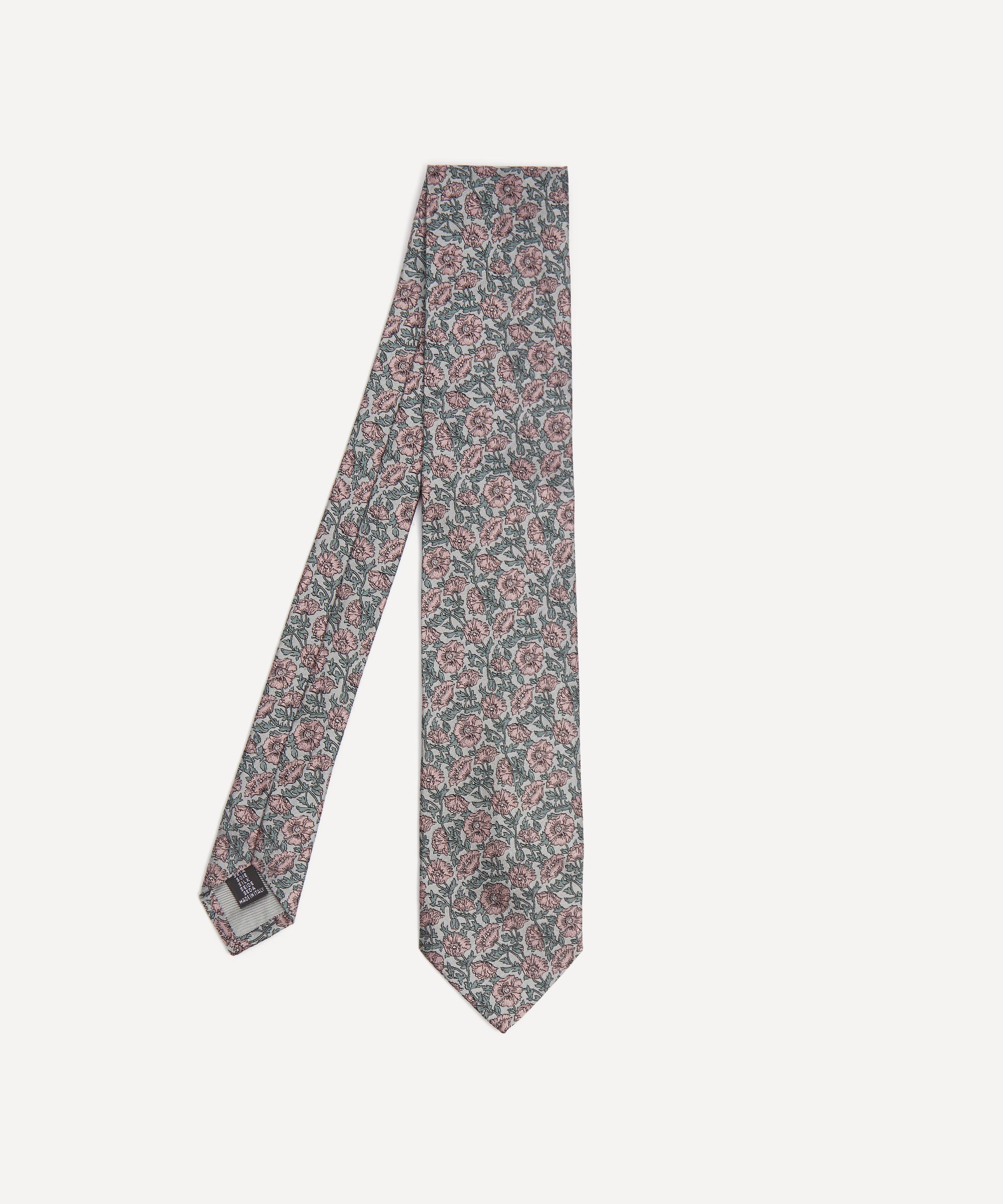 Liberty Mens Astelle Reece Jacquard Silk Tie In Gray