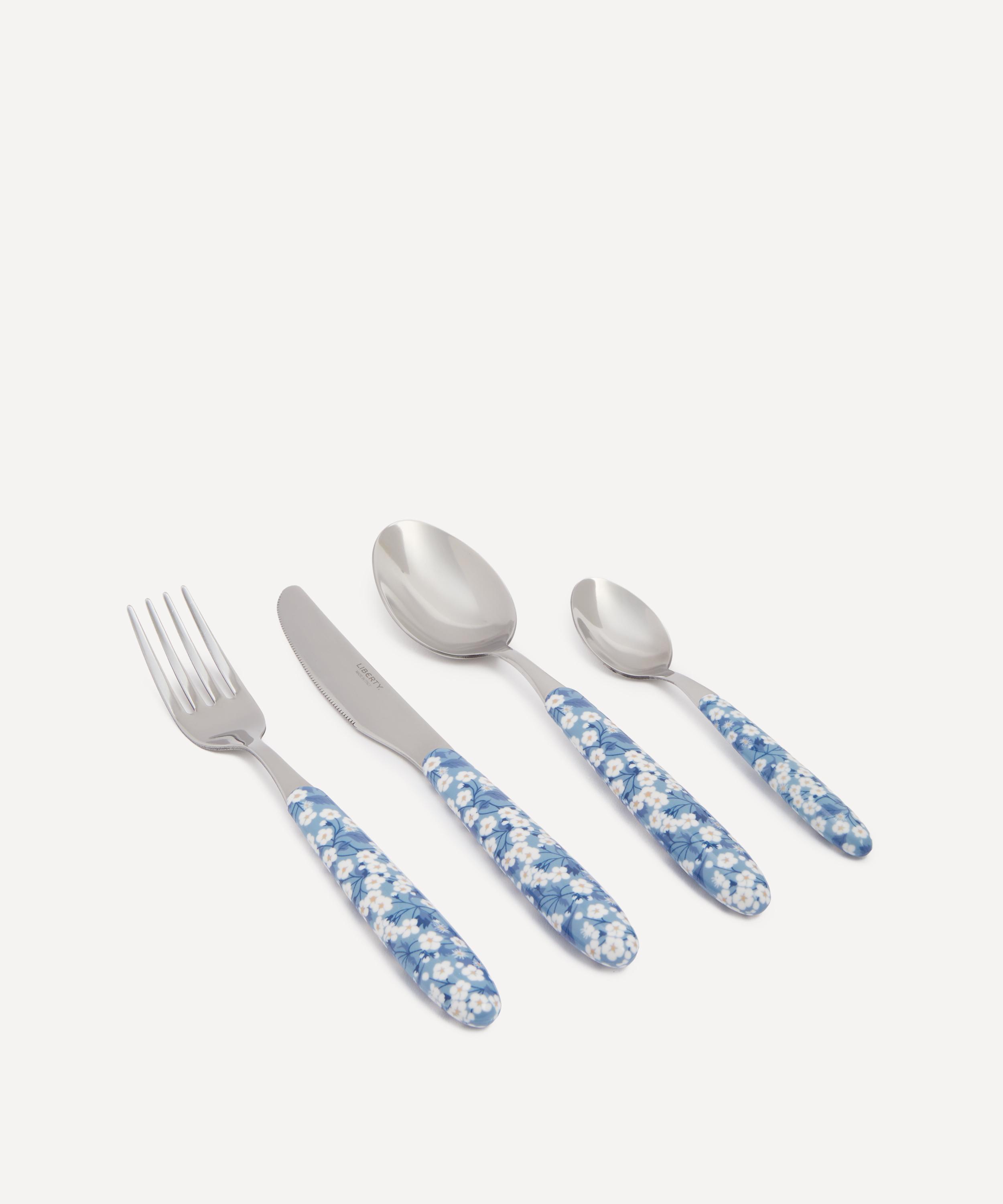Liberty Mitsi Floral Cutlery Set In Blue