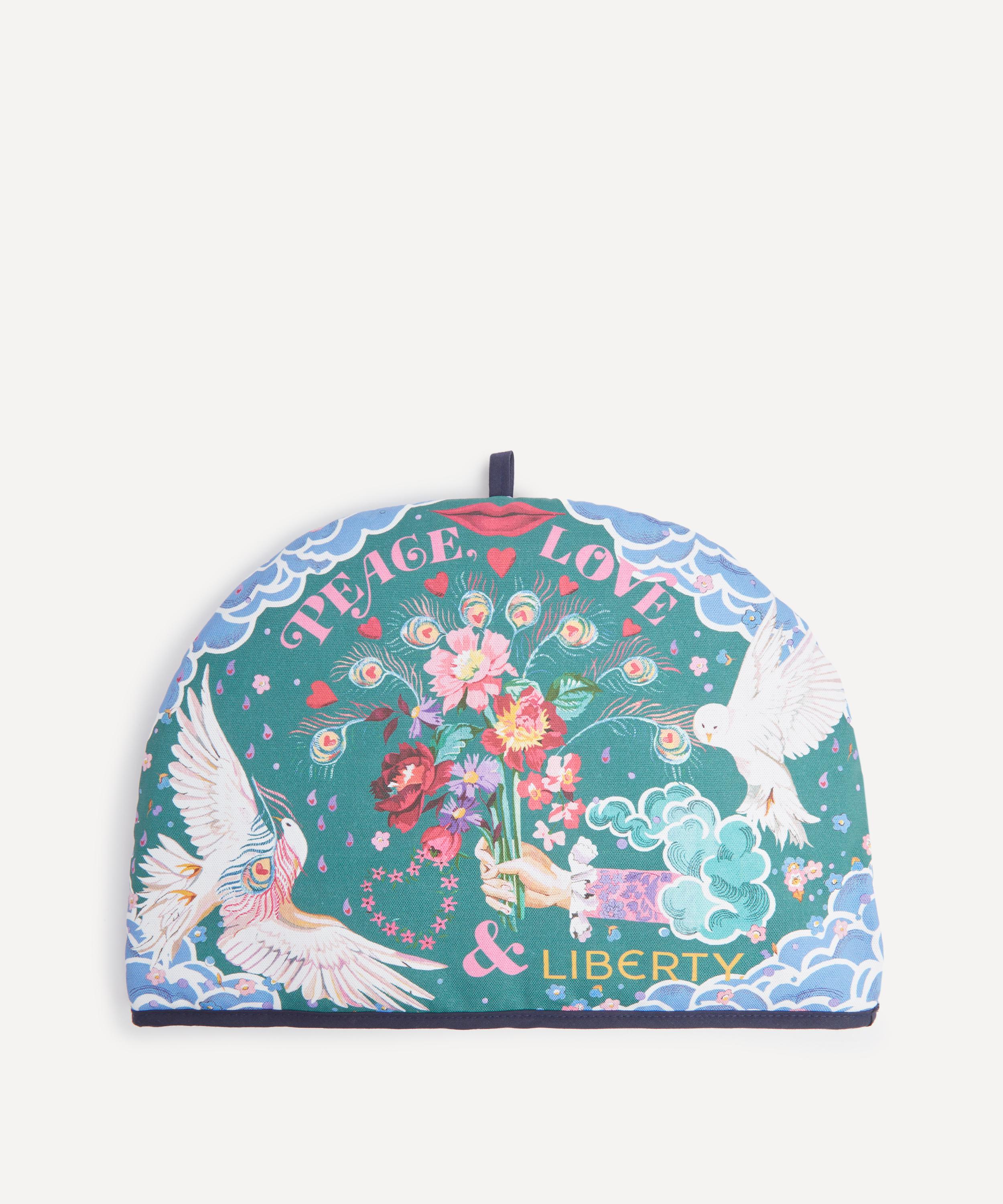 Liberty Peace Love And  Tea Cosy In Blue