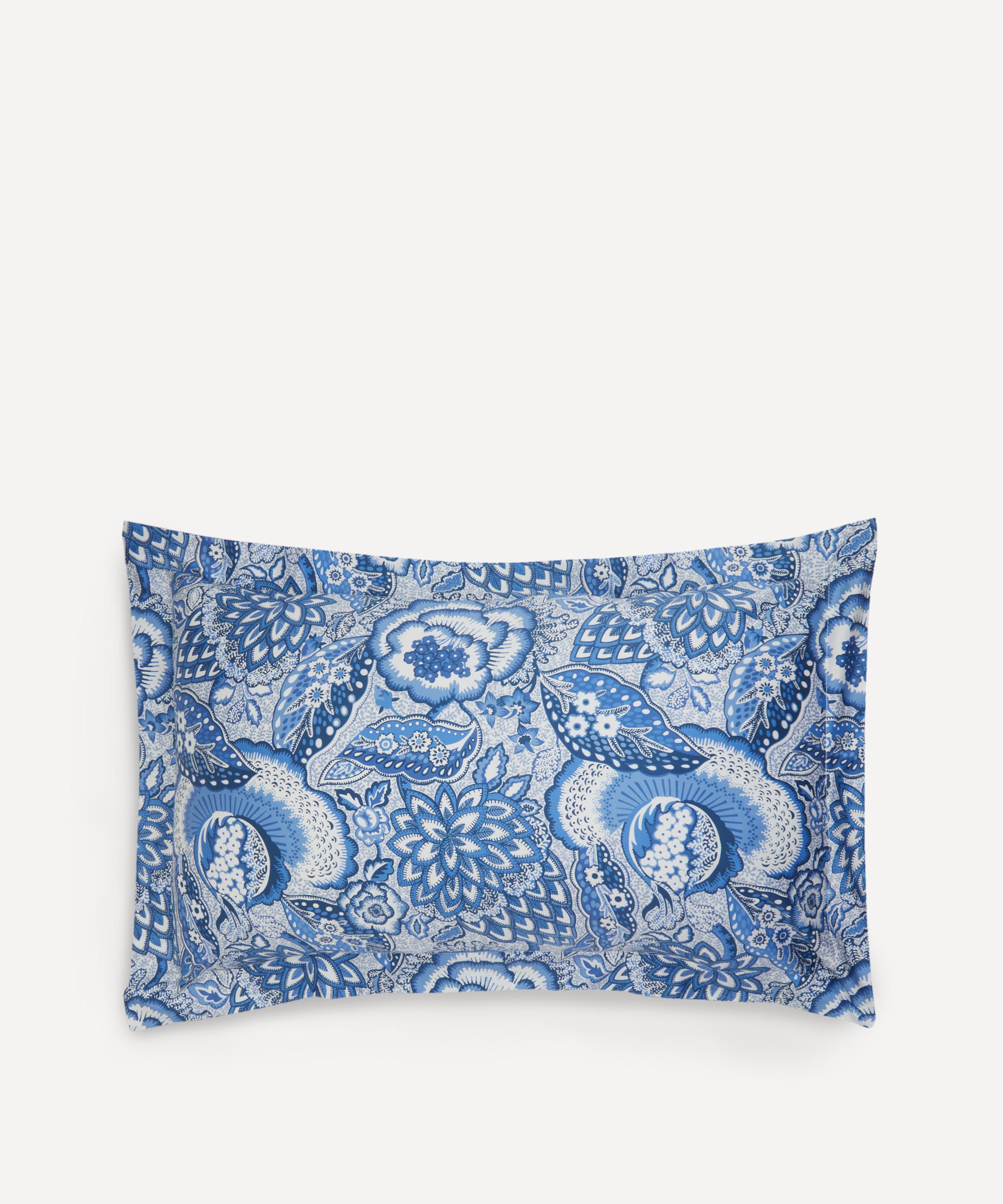 Liberty Patricia Cotton Sateen Standard Pillowcase In Blue