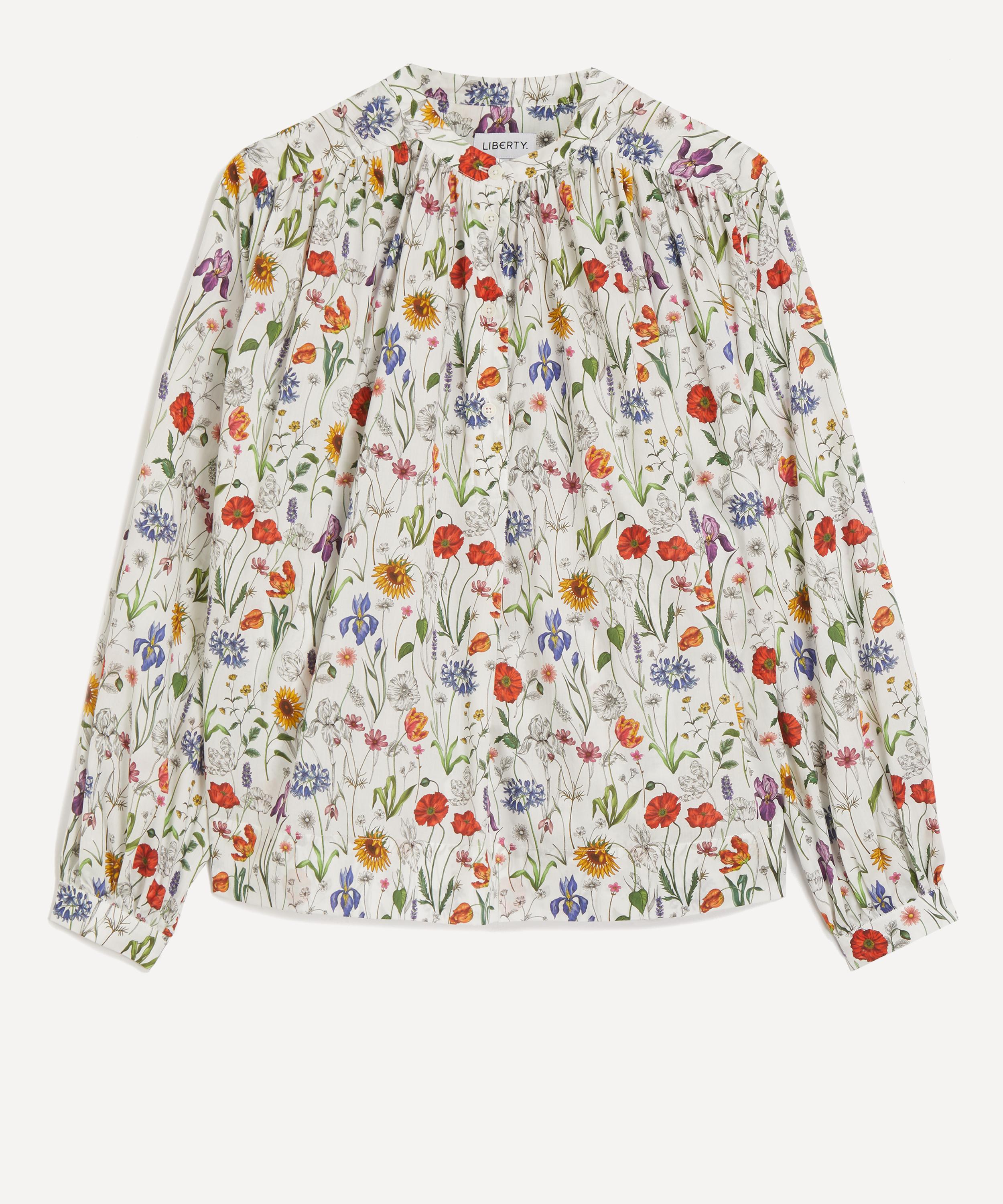 Liberty Women's Meadow Muse Boho Shirt In Green