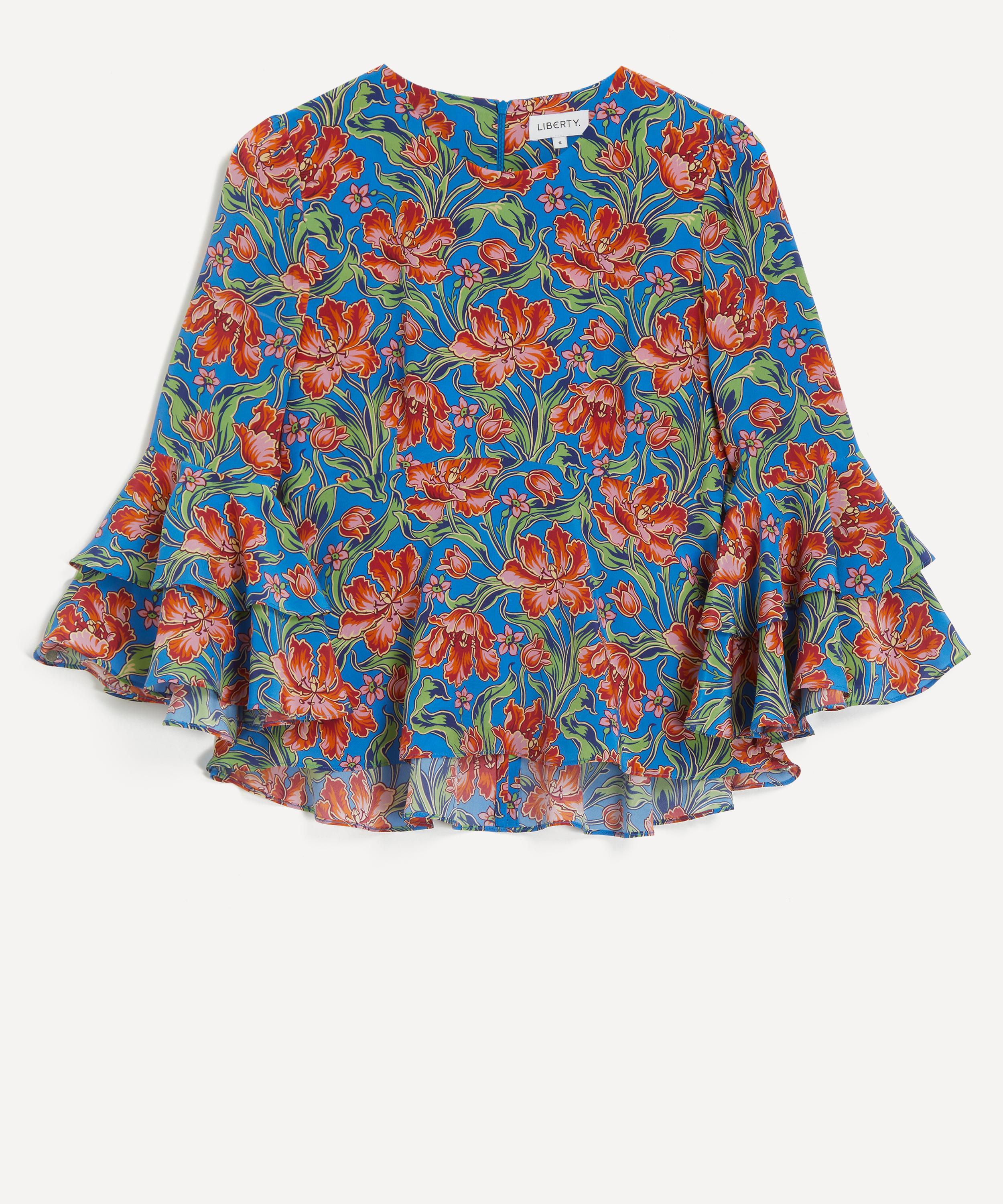 Liberty Women's Archive Tulip Garden Silk Gala Top