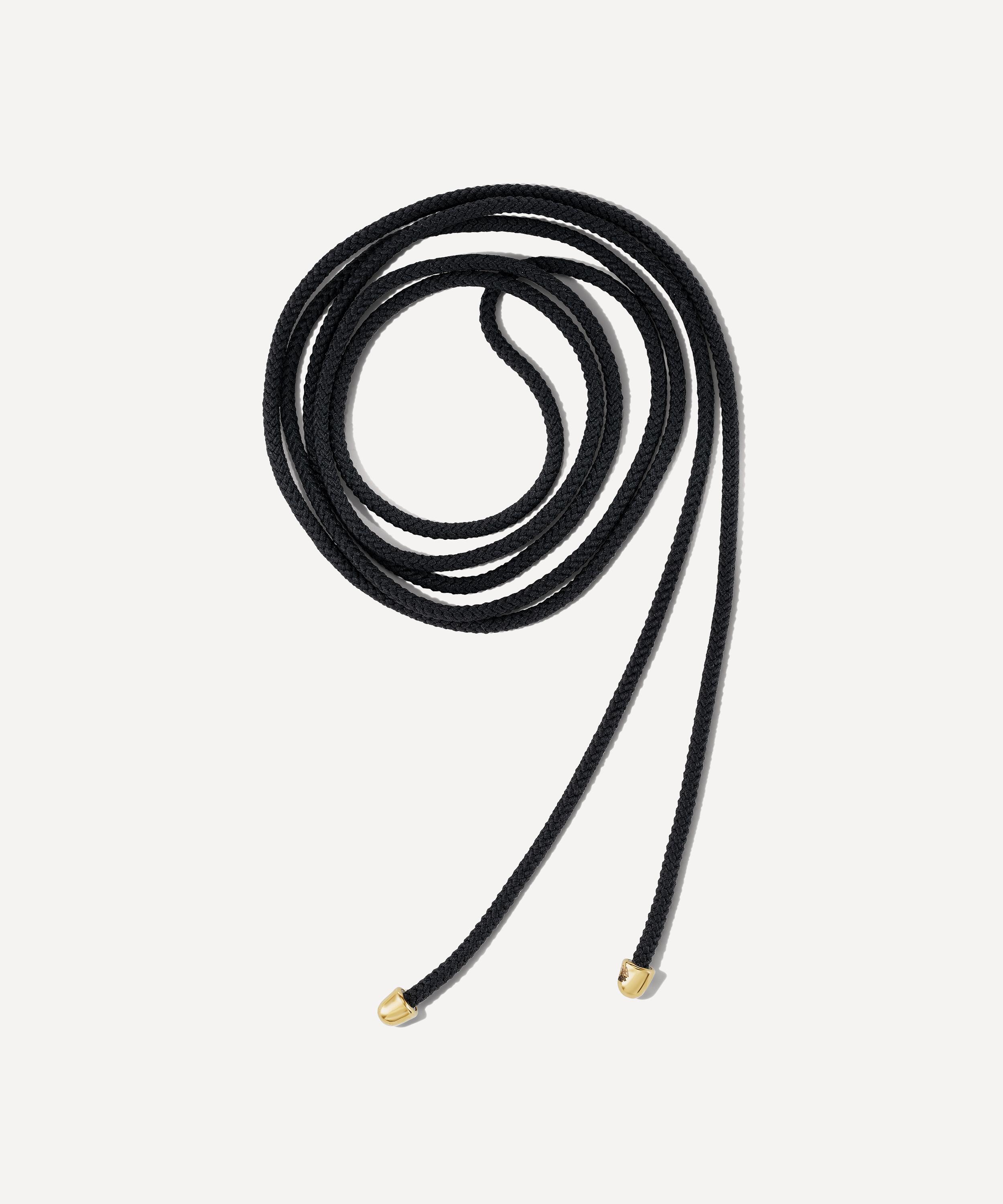 Marla Aaron Knot The String Project Necklace In Black