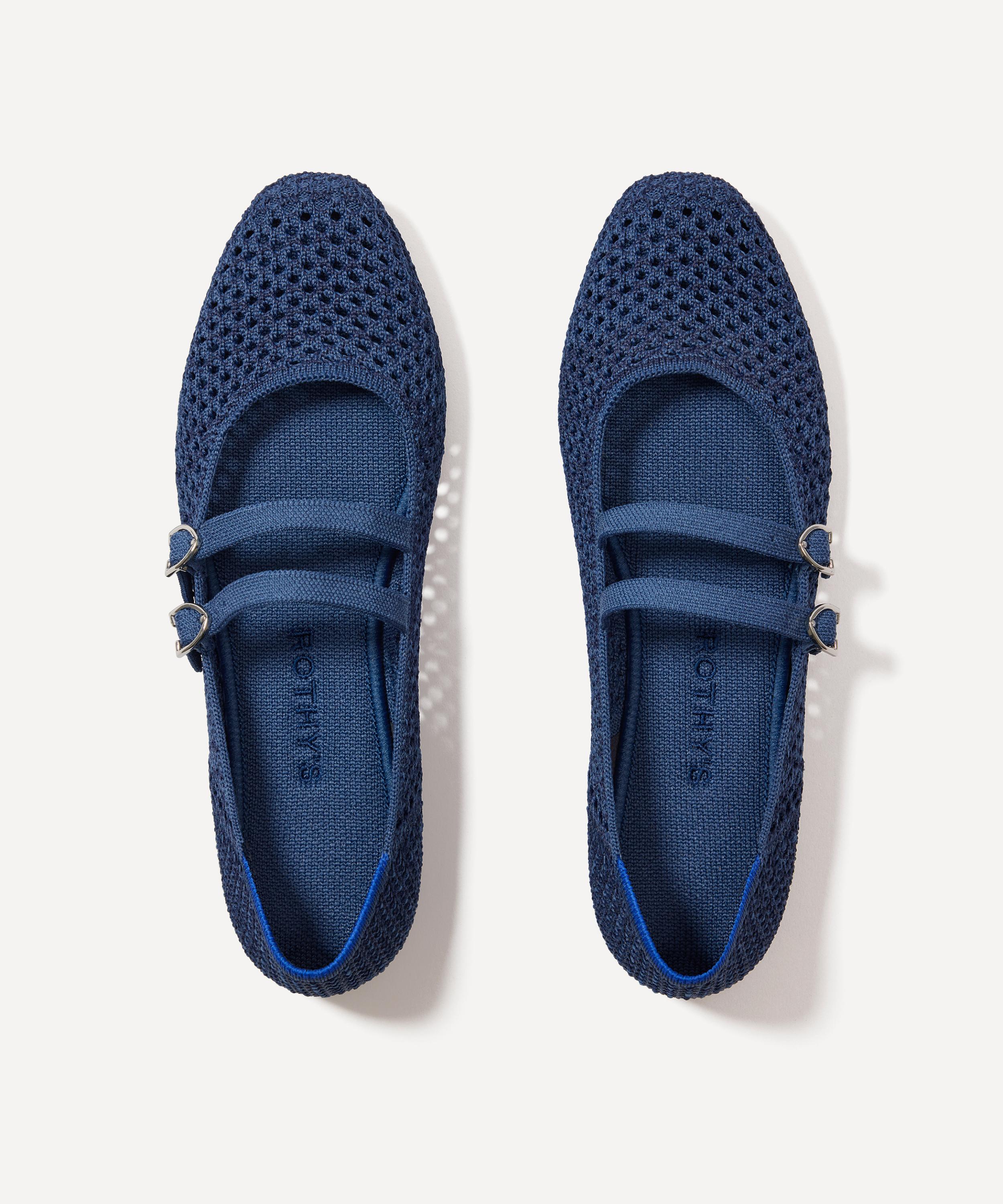 Rothys Rothy's Women's The Double Buckle Mary Janes In Blue