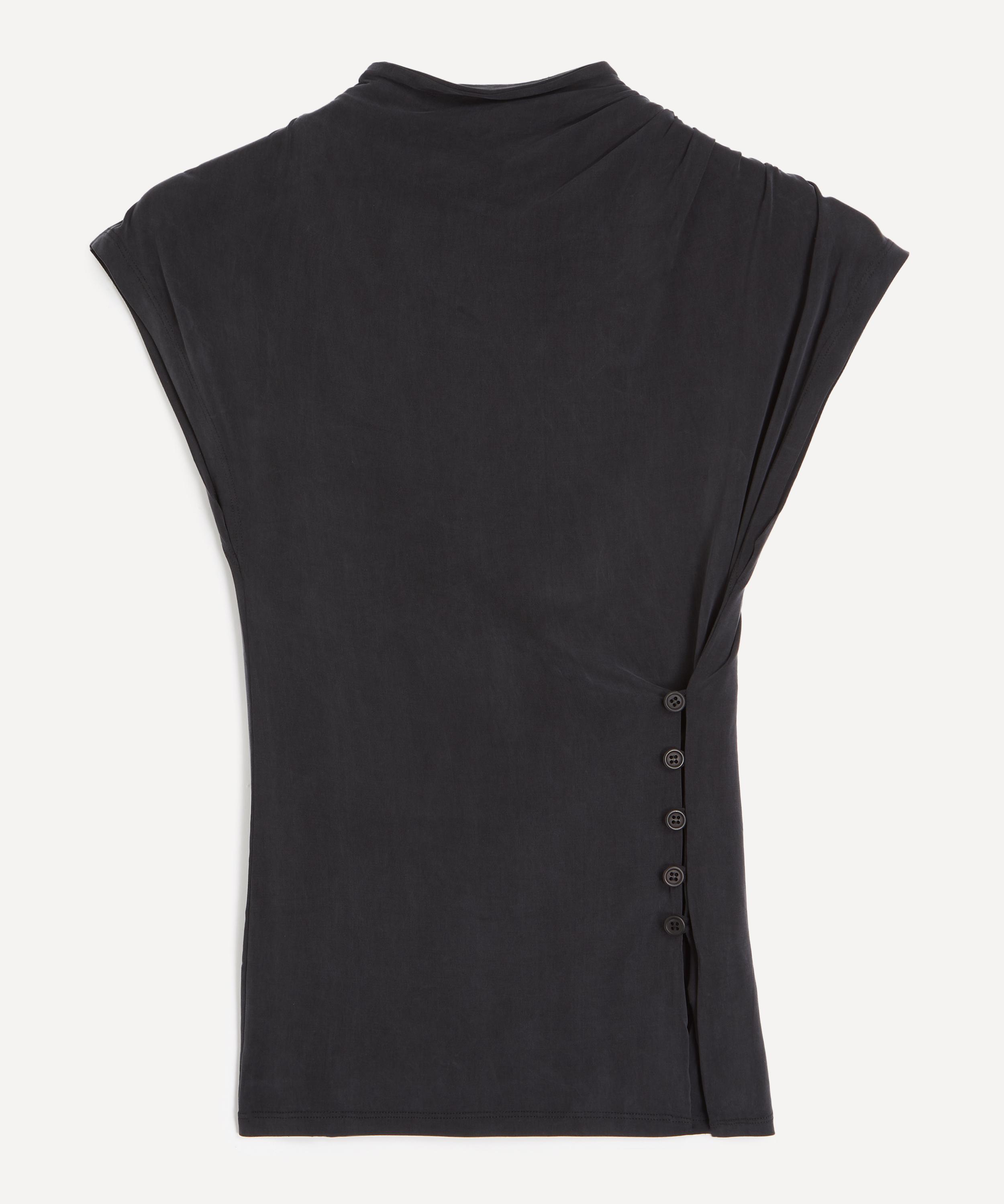 Peachy Den Women's Kylie Button Top In Graphite