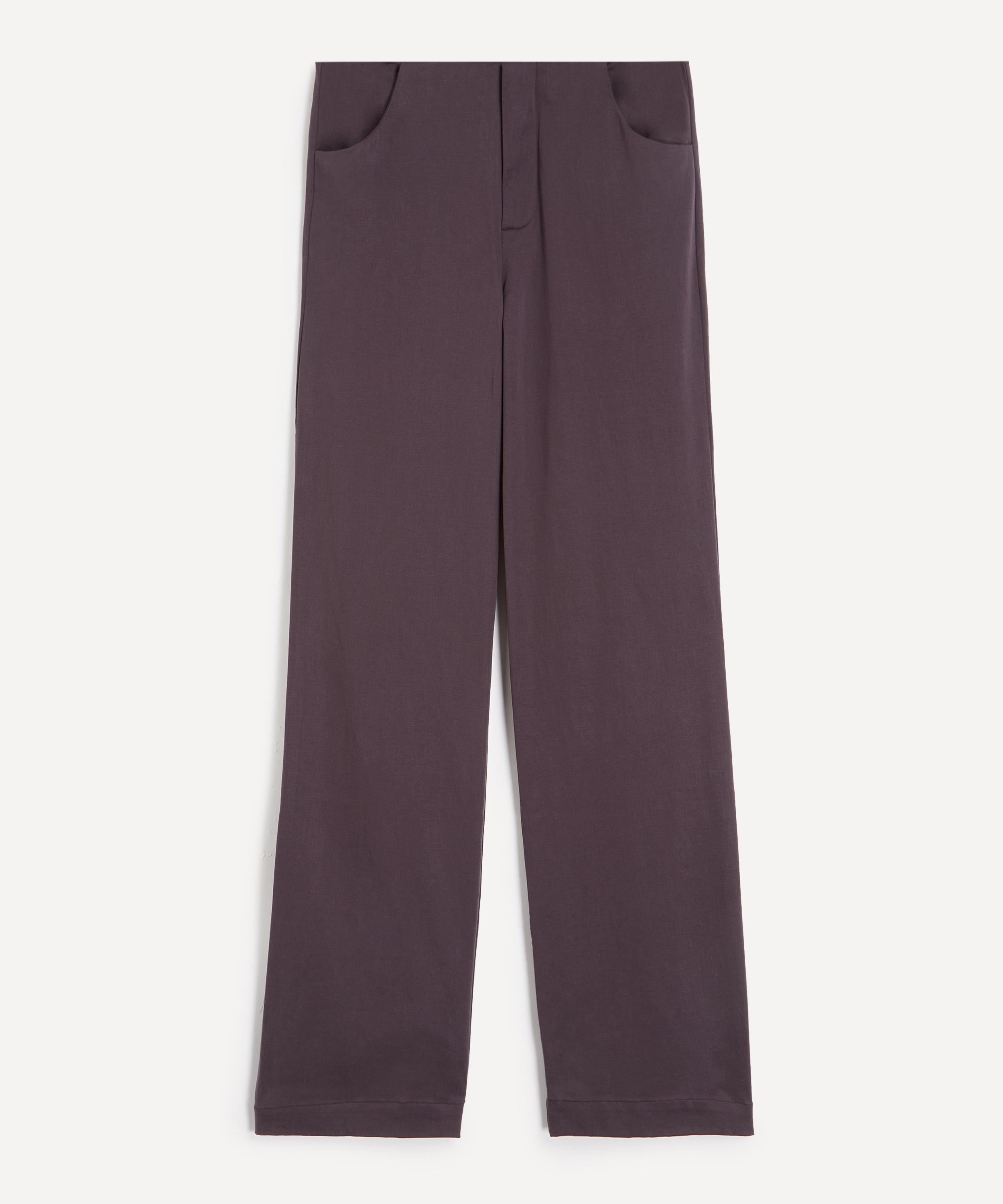 Peachy Den Women's Twiggy Travel Trousers In Fig